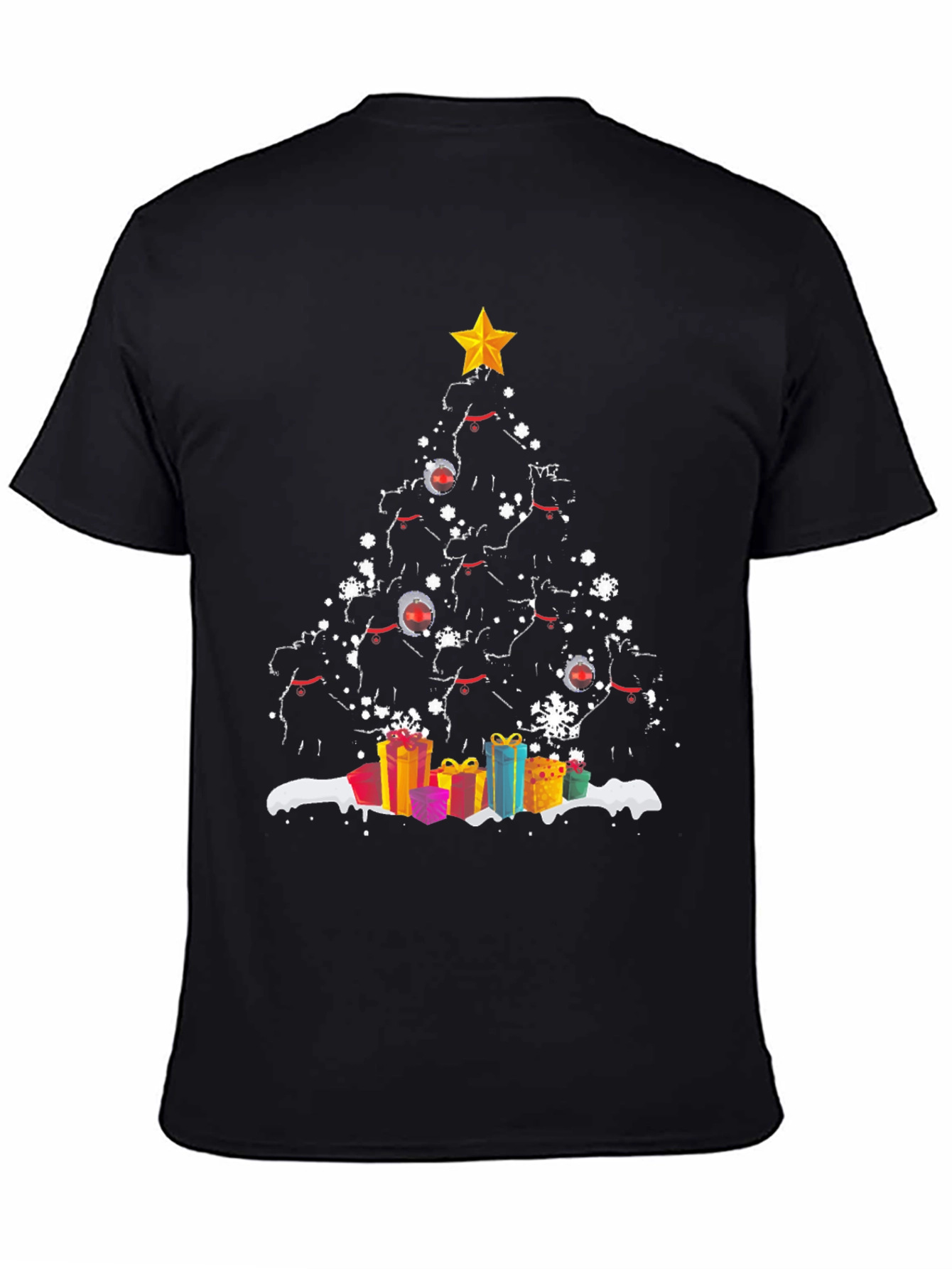 Dog Christmas Tree Graphic Tee