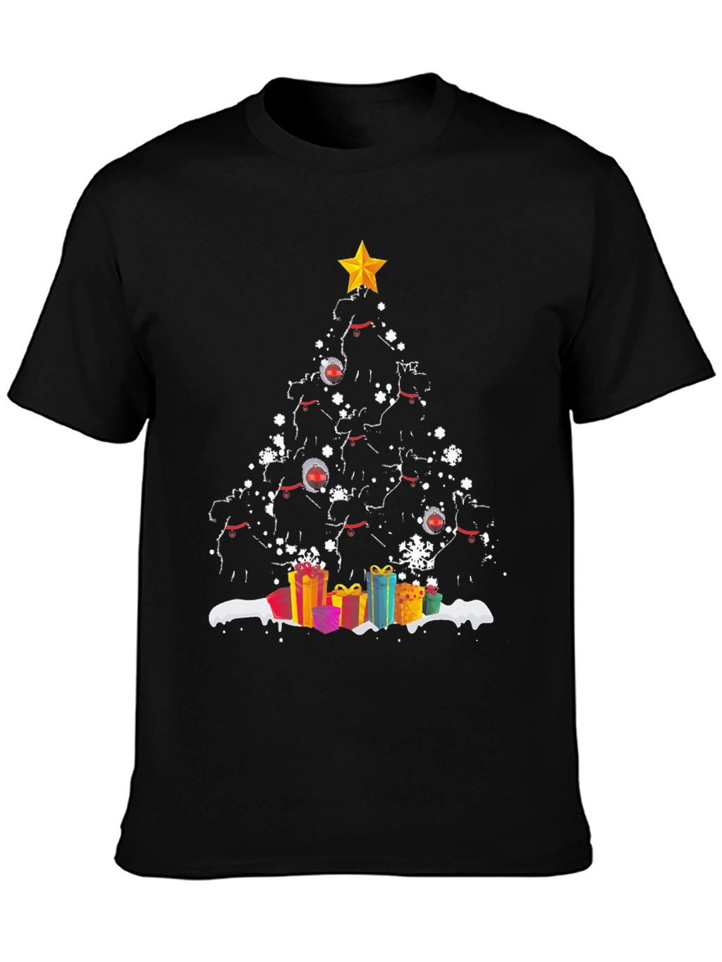 Dog Christmas Tree Graphic Tee
