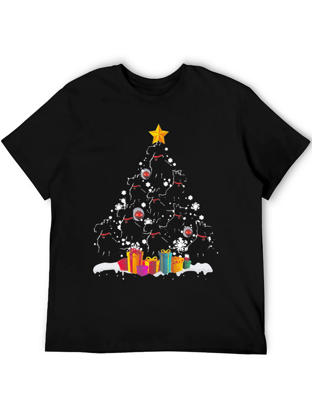 Dog Christmas Tree Graphic Tee