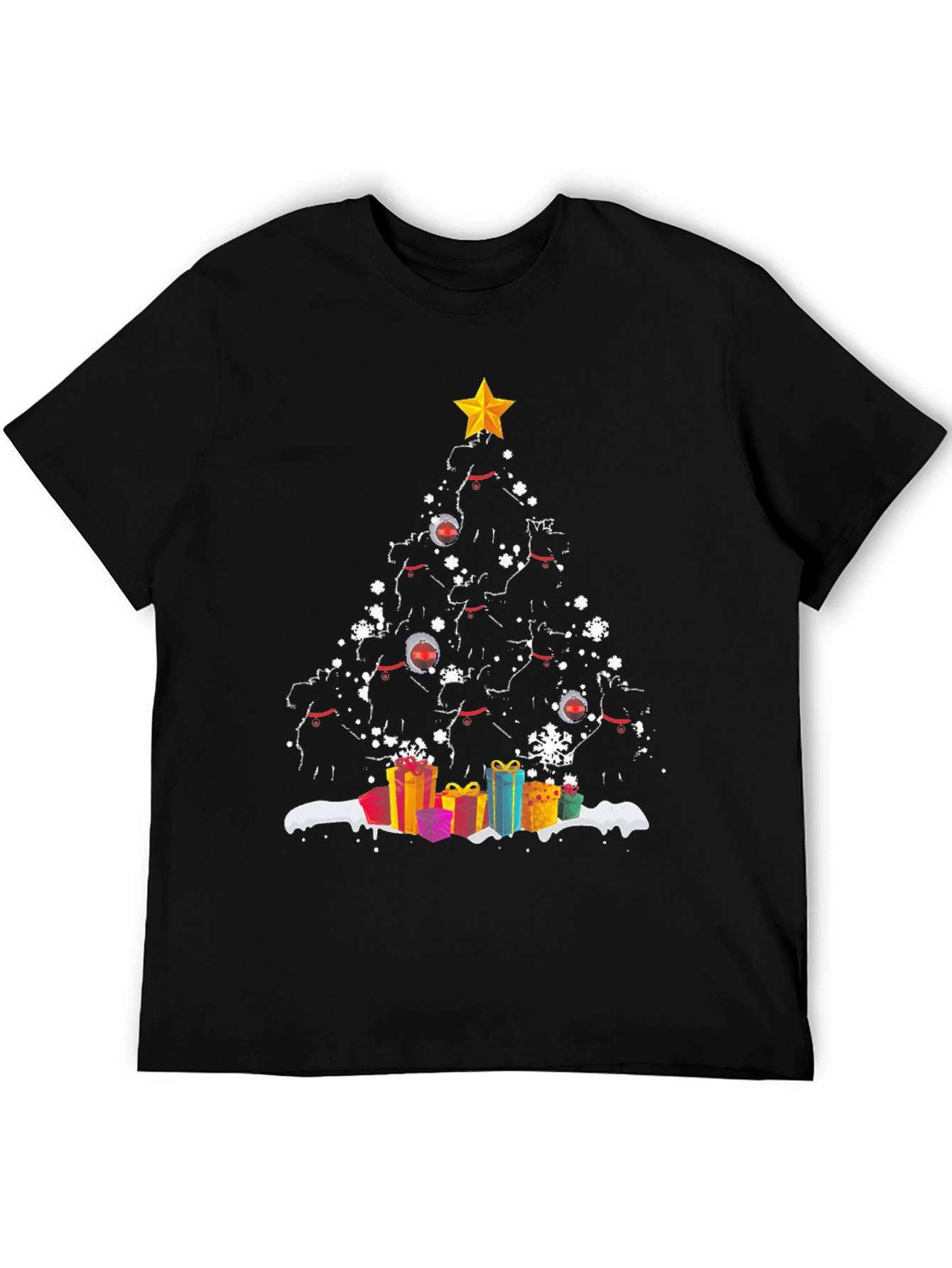 Dog Christmas Tree Graphic Tee