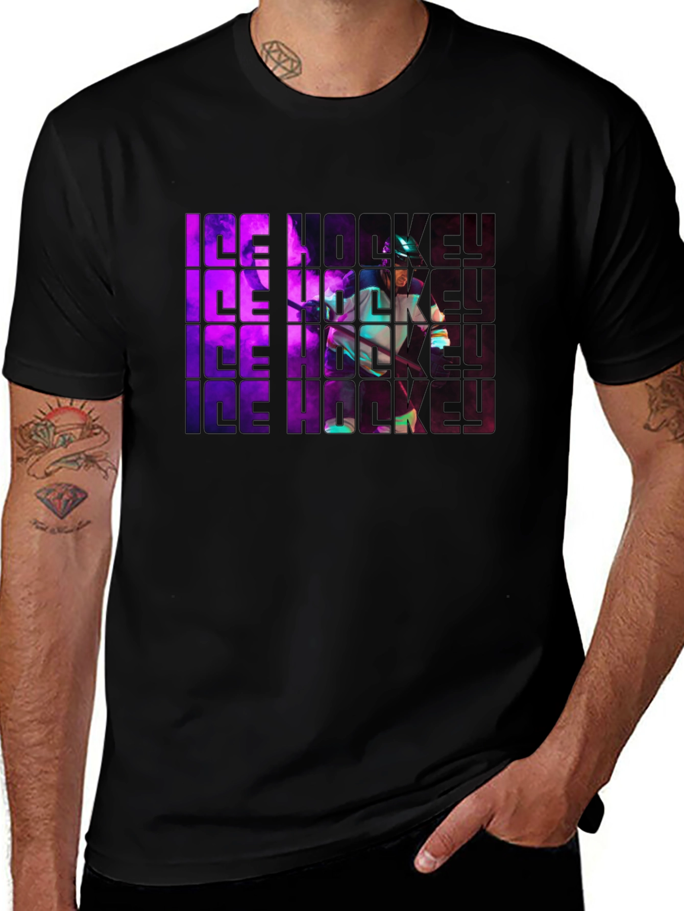 Ice Hockey Graphic Tee - Sportswear Shirt