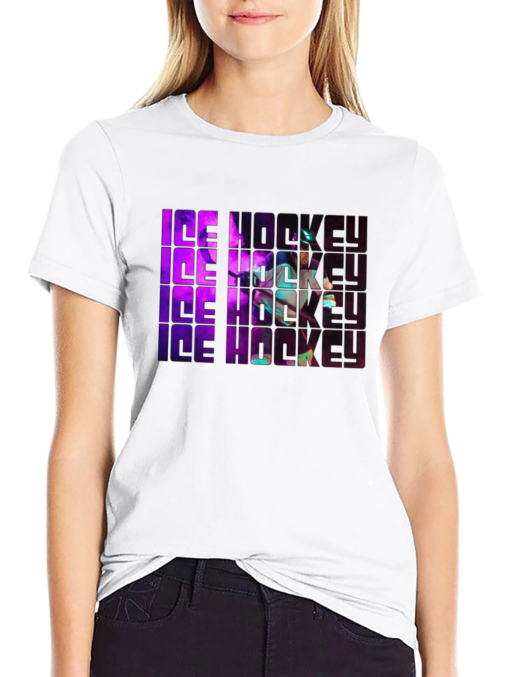 Ice Hockey Graphic Tee - Sportswear Shirt
