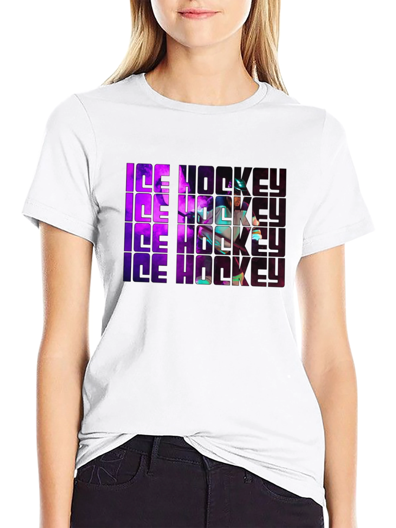 Ice Hockey Graphic Tee - Sportswear Shirt