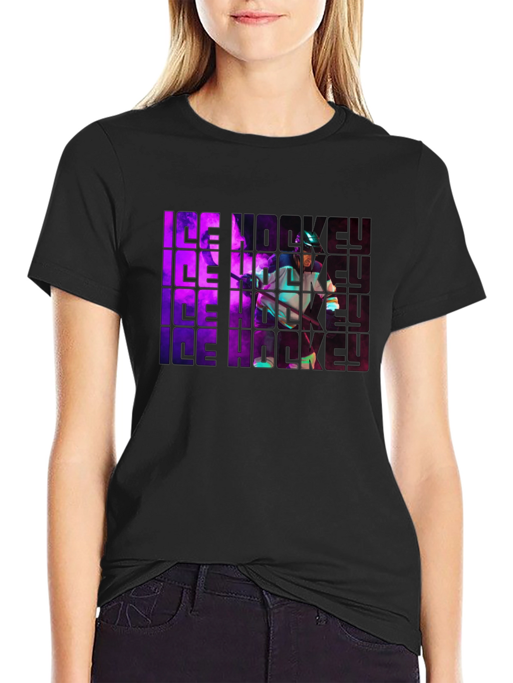 Ice Hockey Graphic Tee - Sportswear Shirt