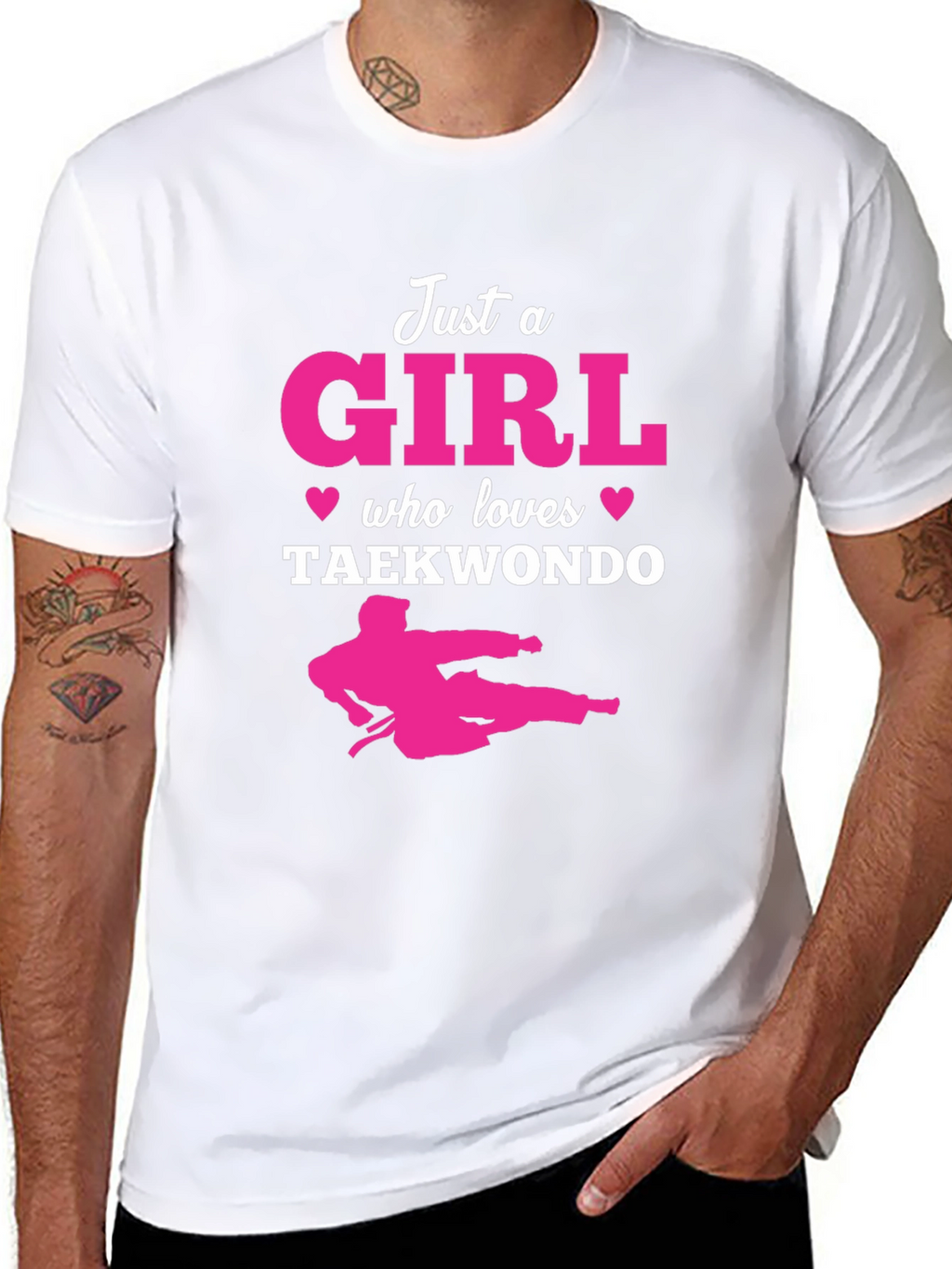 Just a Girl Who Loves Taekwondo T-Shirt