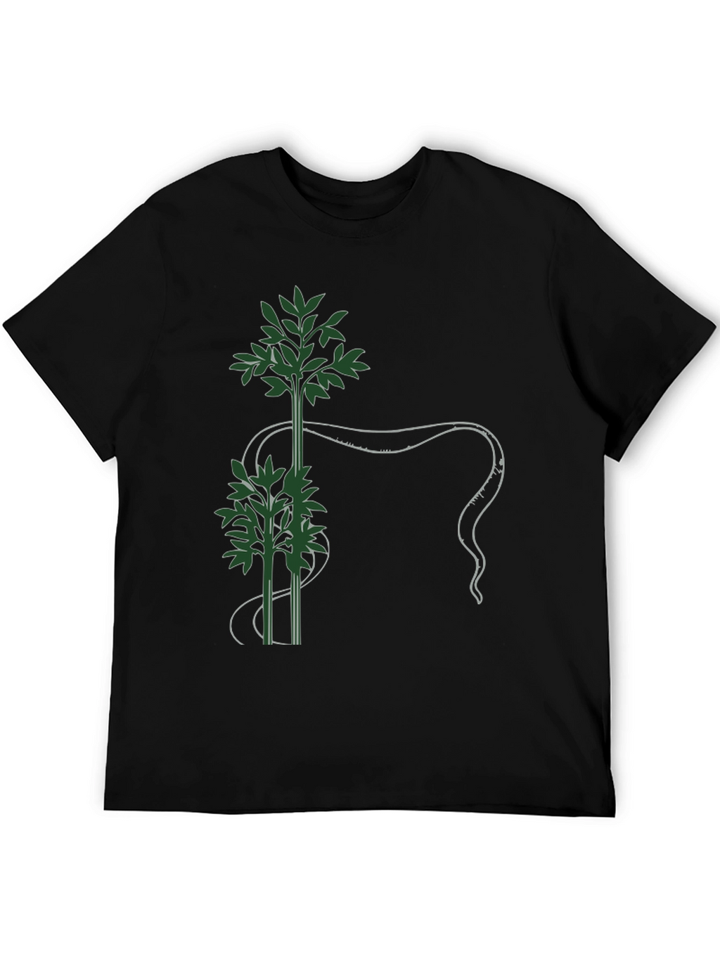 Botanical Tee - Green Bamboo Design