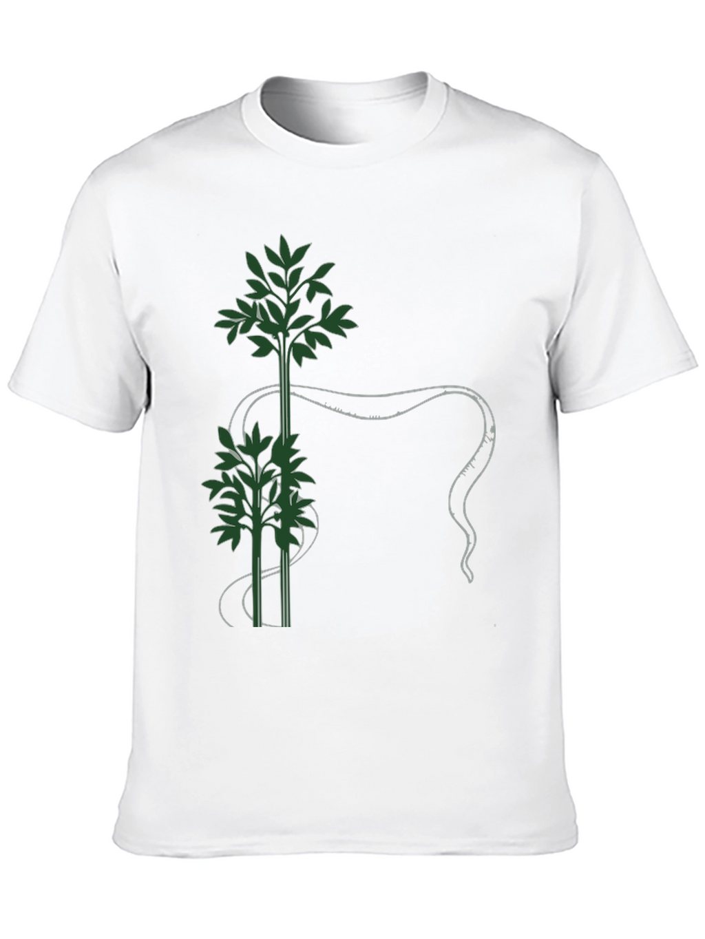 Botanical Tee - Green Bamboo Design
