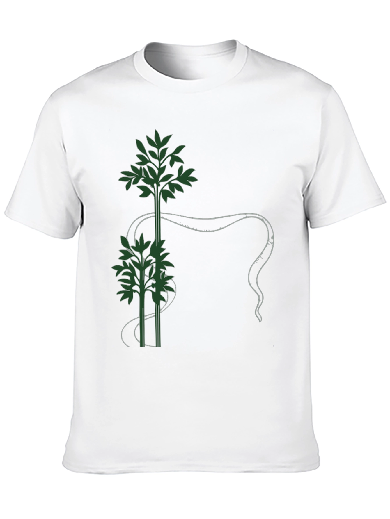 Botanical Tee - Green Bamboo Design