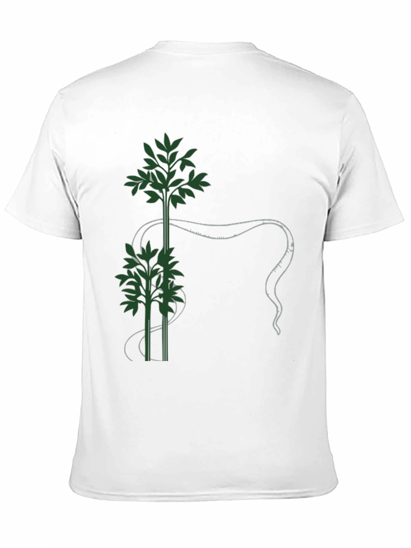 Botanical Tee - Green Bamboo Design