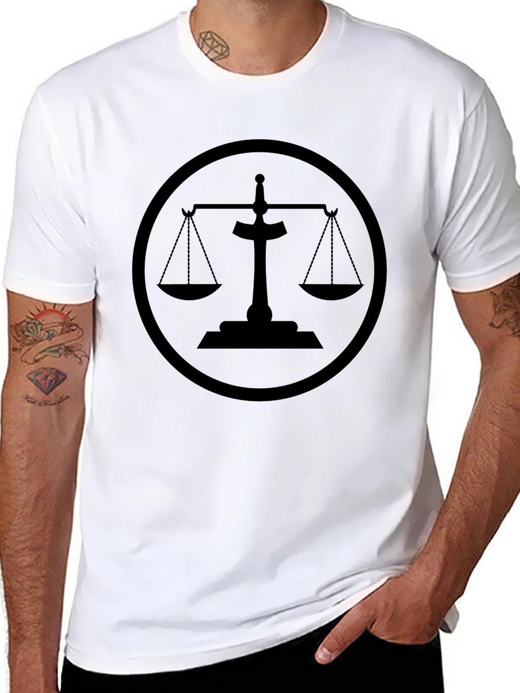 Scales of Justice T-Shirt - Classic Symbol Tee