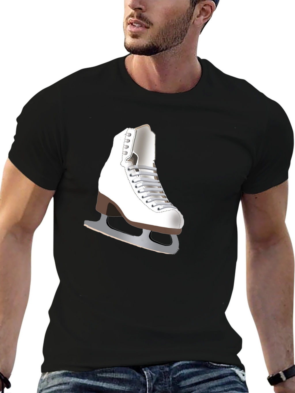 Ice Skate Graphic T-Shirt