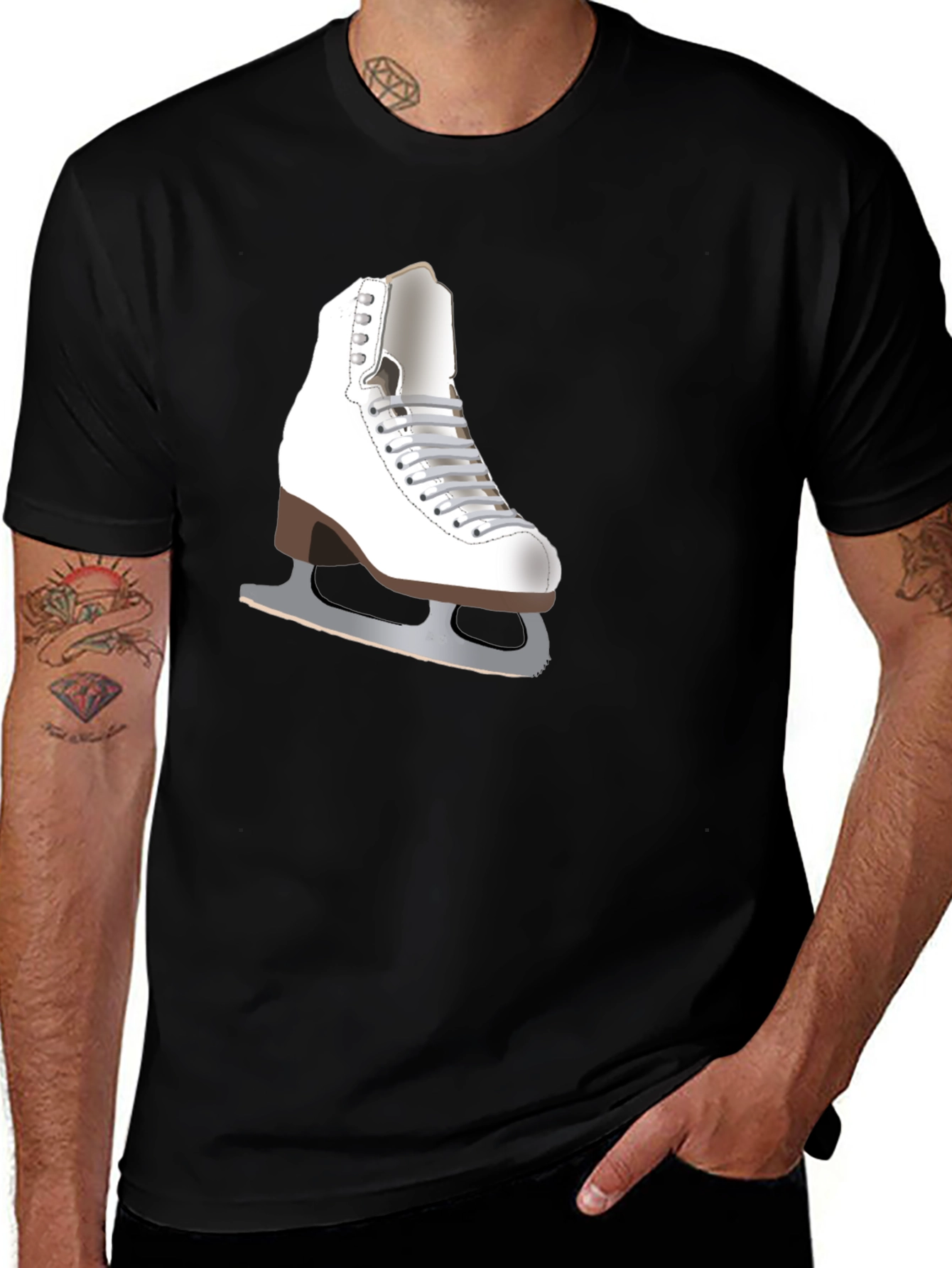 Ice Skate Graphic T-Shirt