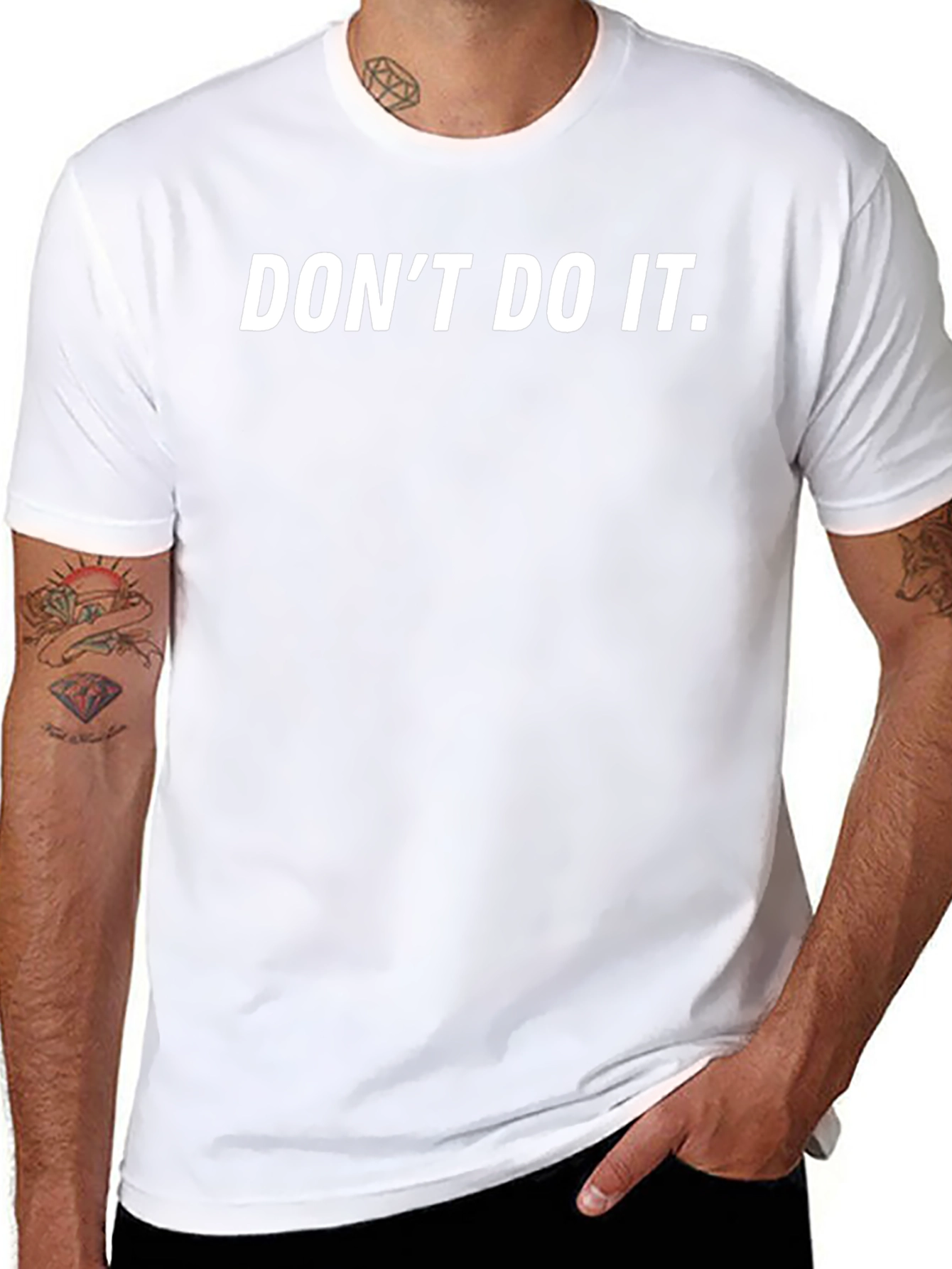 Dont Do It T-Shirt - Black Crew Neck Tee