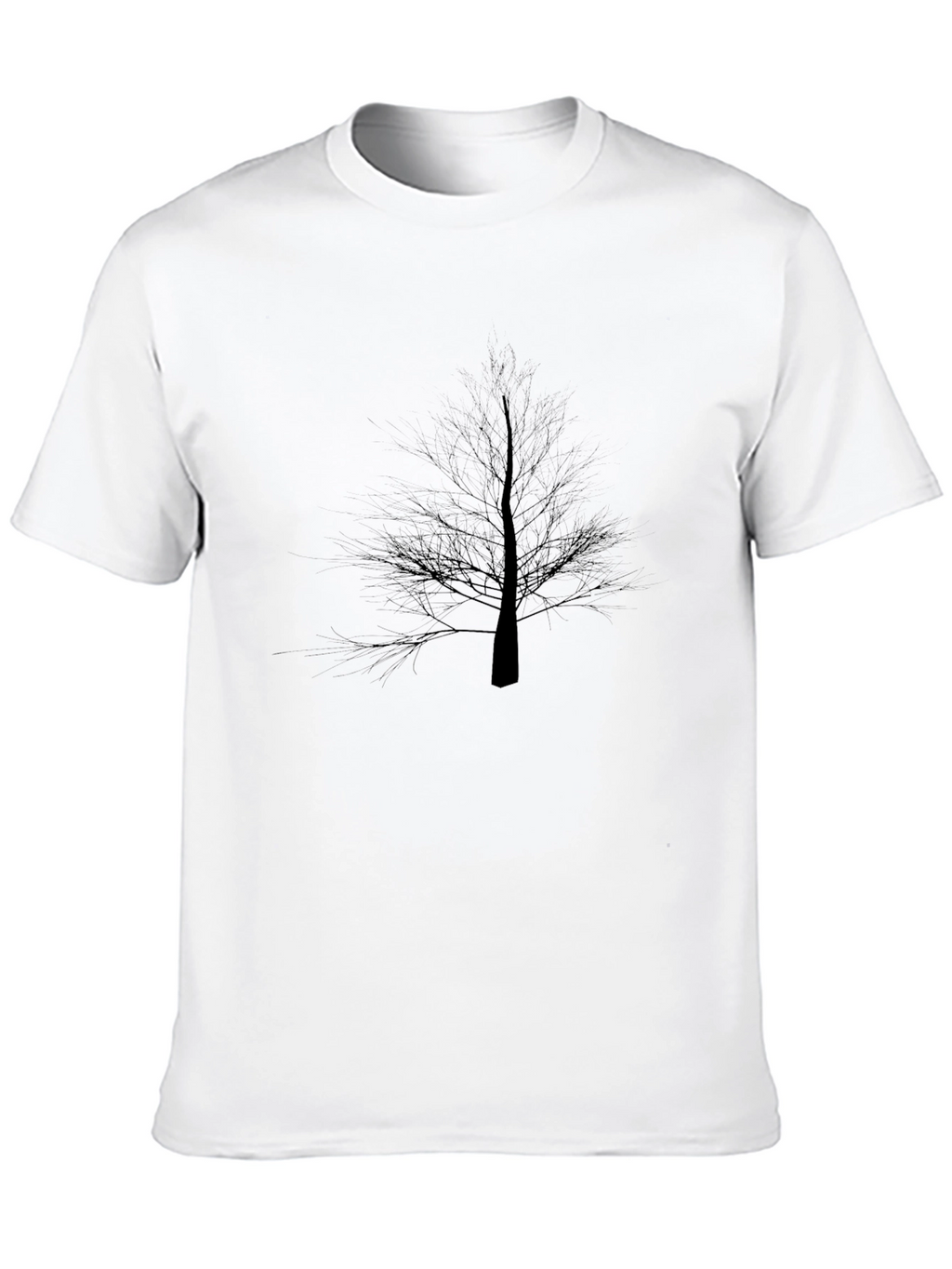Black Tree Silhouette Graphic T-Shirt