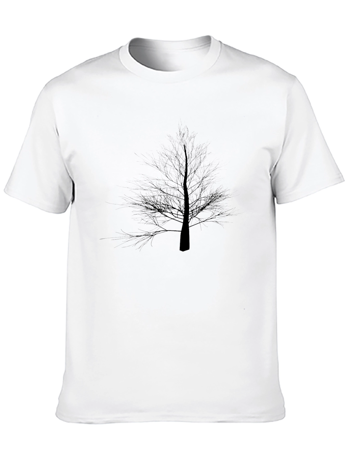 Black Tree Silhouette Graphic T-Shirt