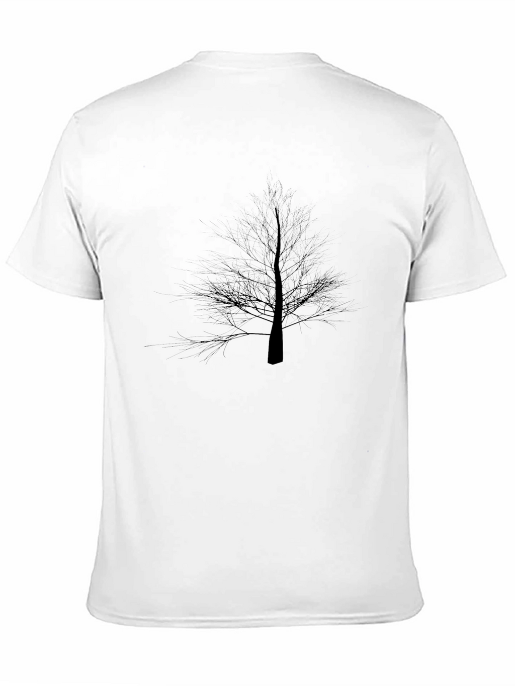 Black Tree Silhouette Graphic T-Shirt