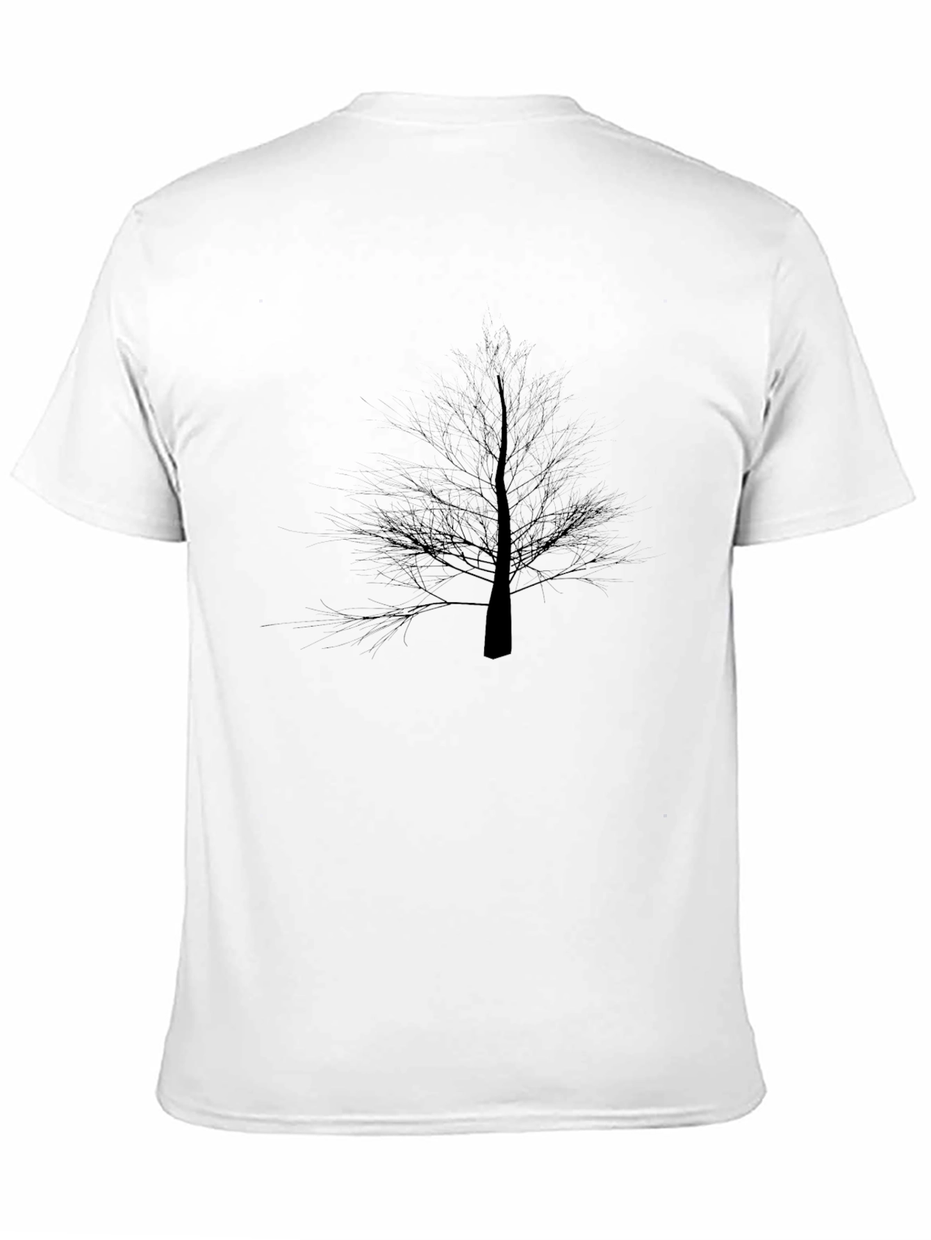 Black Tree Silhouette Graphic T-Shirt