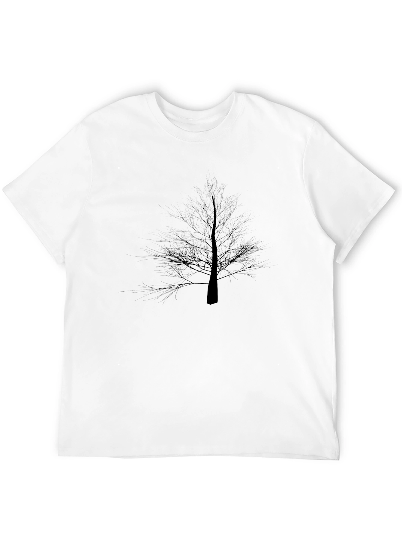 Black Tree Silhouette Graphic T-Shirt