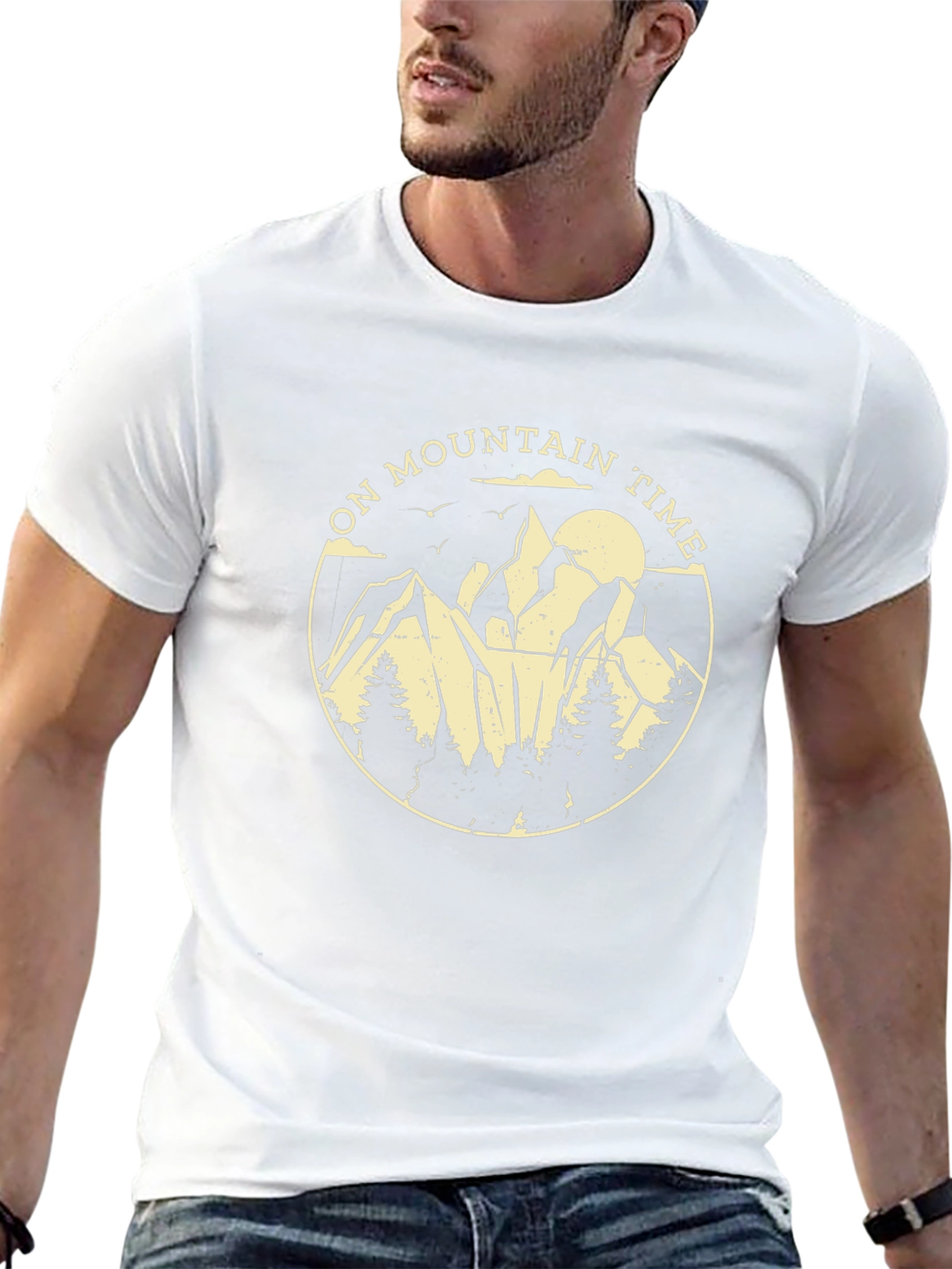 On Mountain Time Graphic Tee - Adventure Awaits
