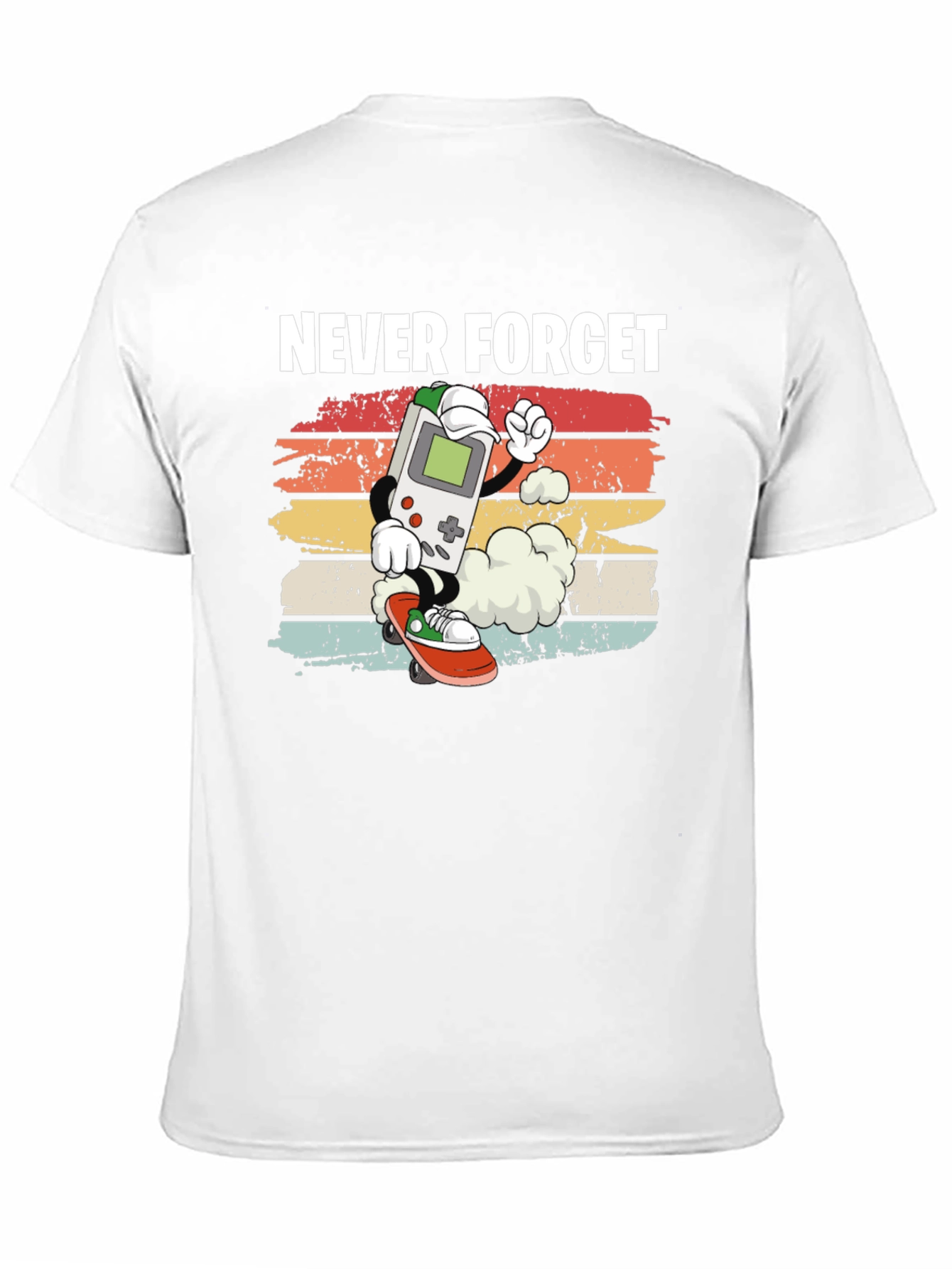 Retro Game Console Skateboarder Graphic T-Shirt