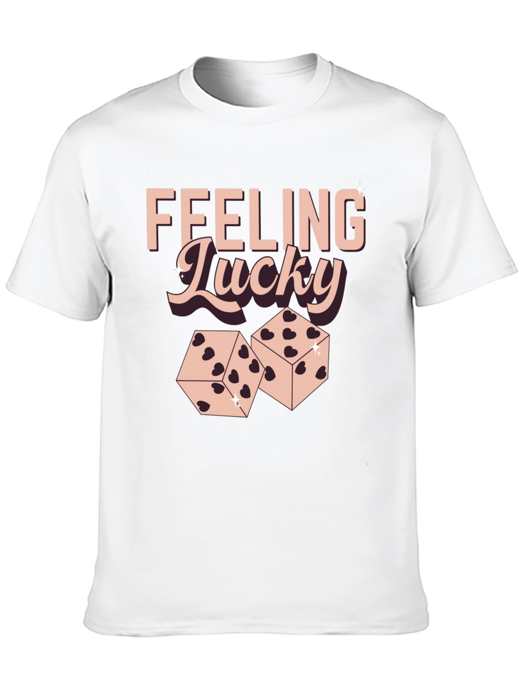 Feeling Lucky Dice Graphic T-Shirt