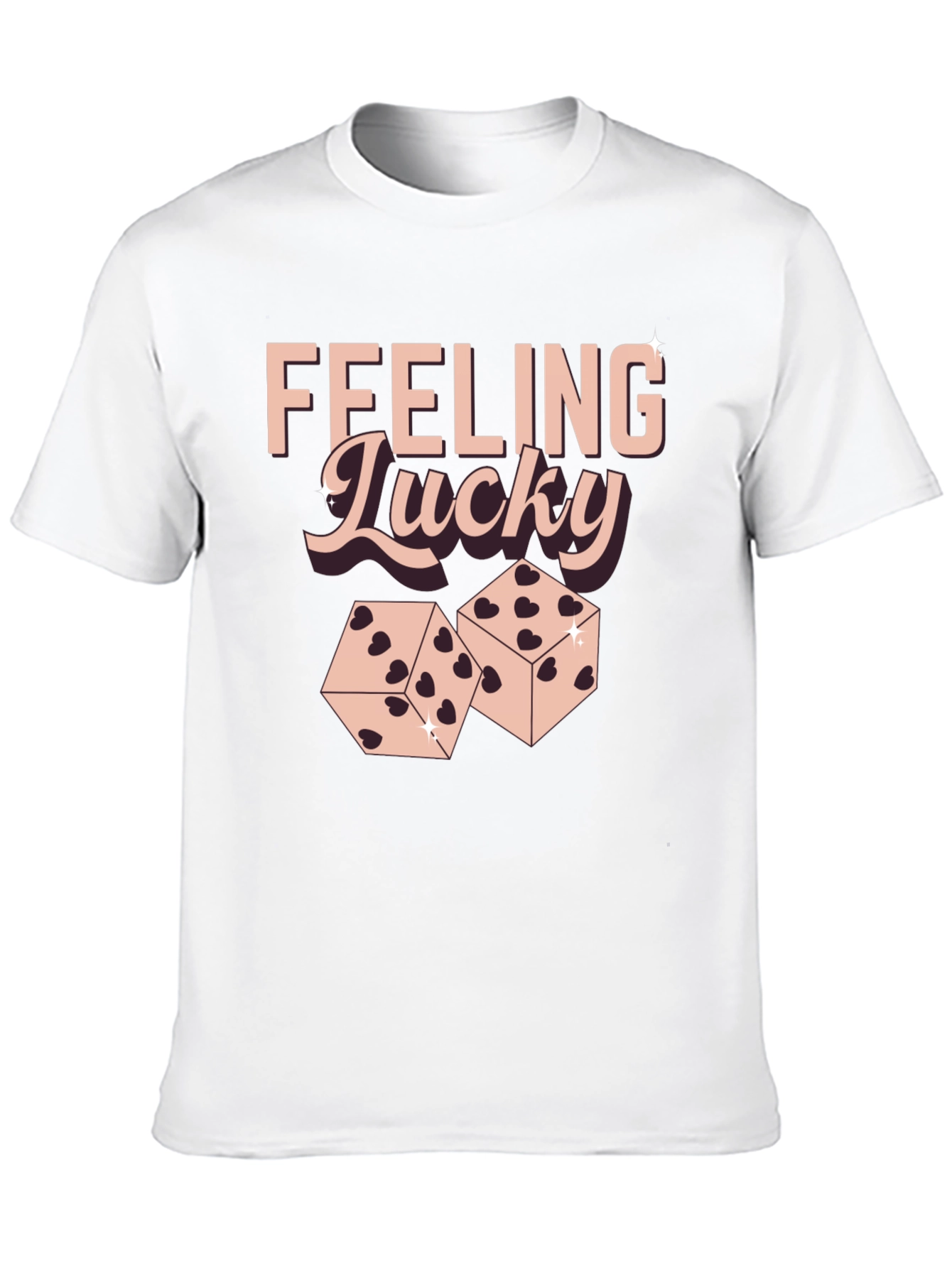 Feeling Lucky Dice Graphic T-Shirt