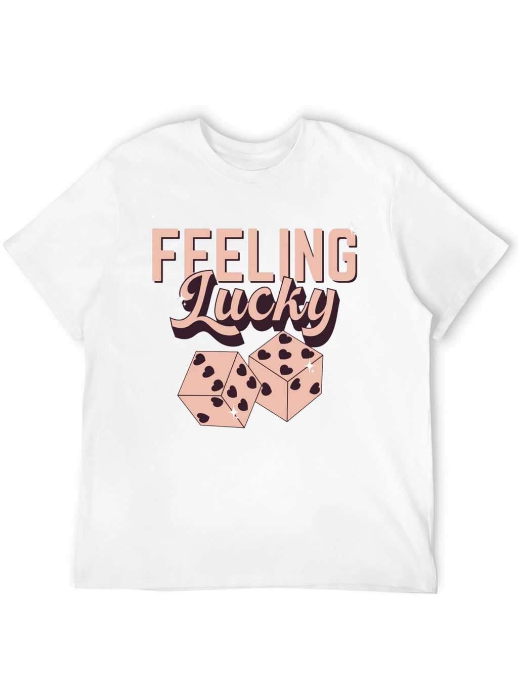 Feeling Lucky Dice Graphic T-Shirt