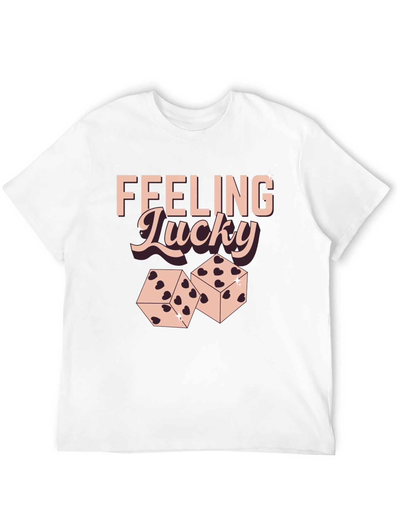 Feeling Lucky Dice Graphic T-Shirt