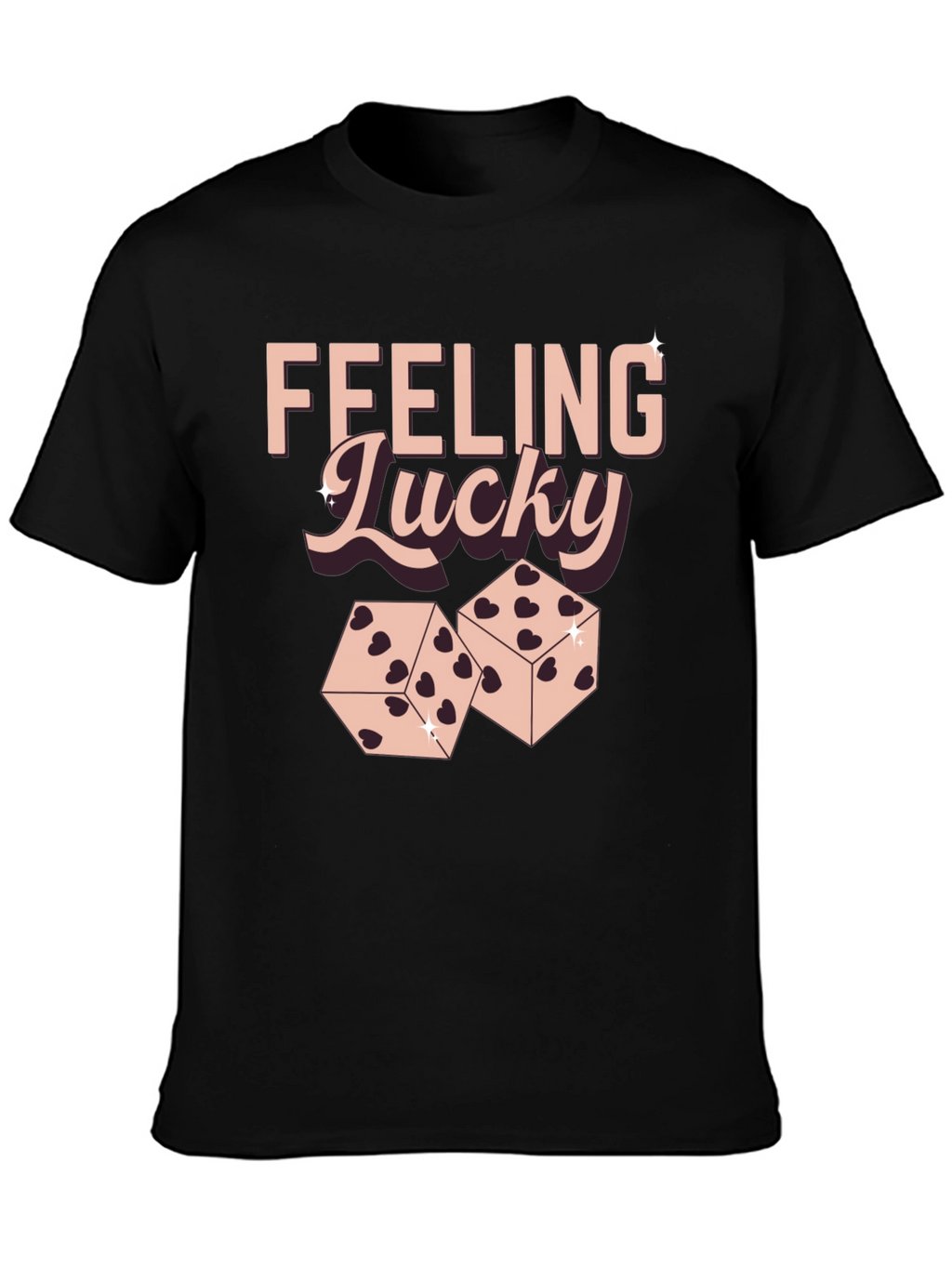 Feeling Lucky Dice Graphic T-Shirt