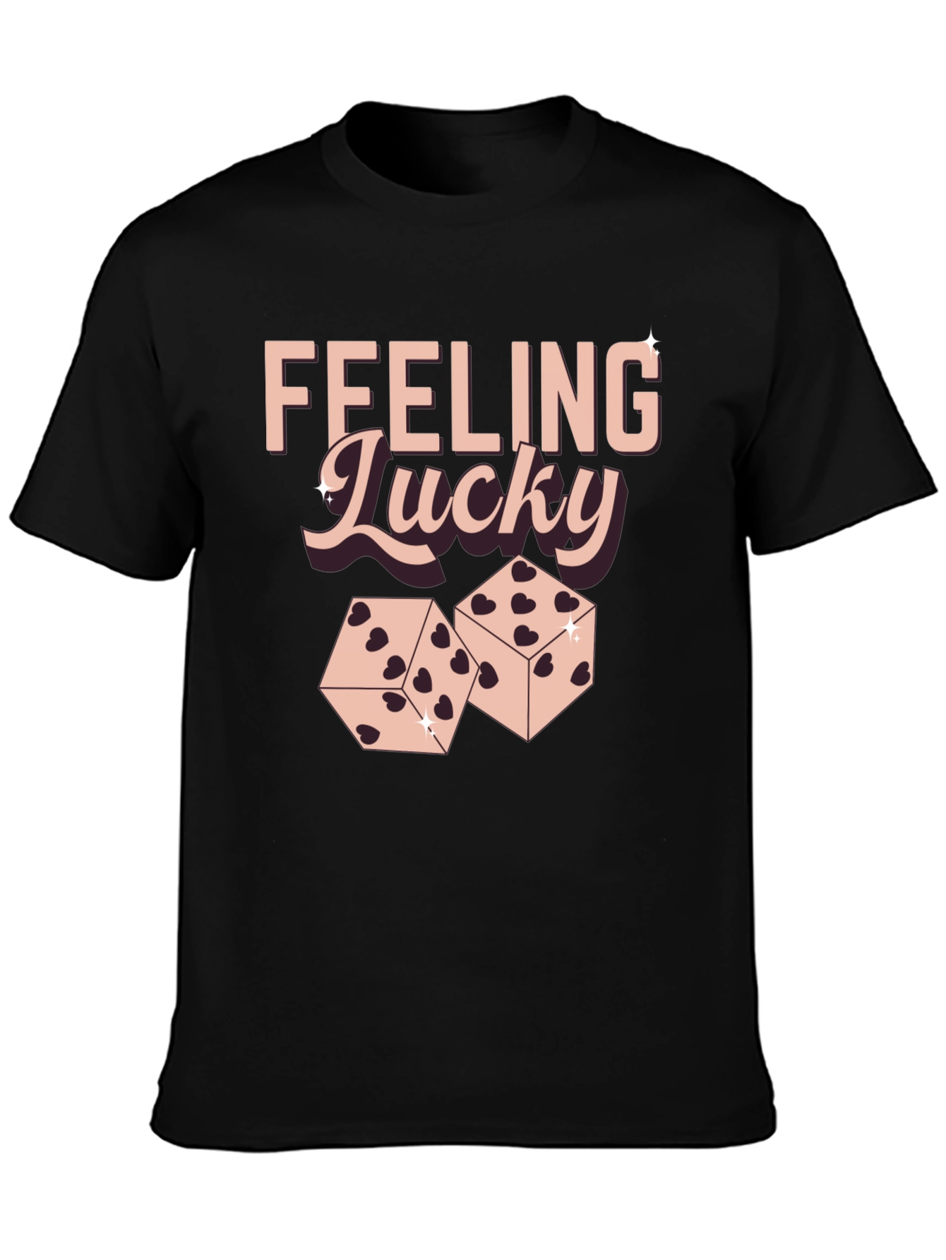 Feeling Lucky Dice Graphic T-Shirt