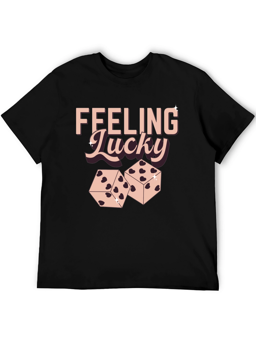Feeling Lucky Dice Graphic T-Shirt