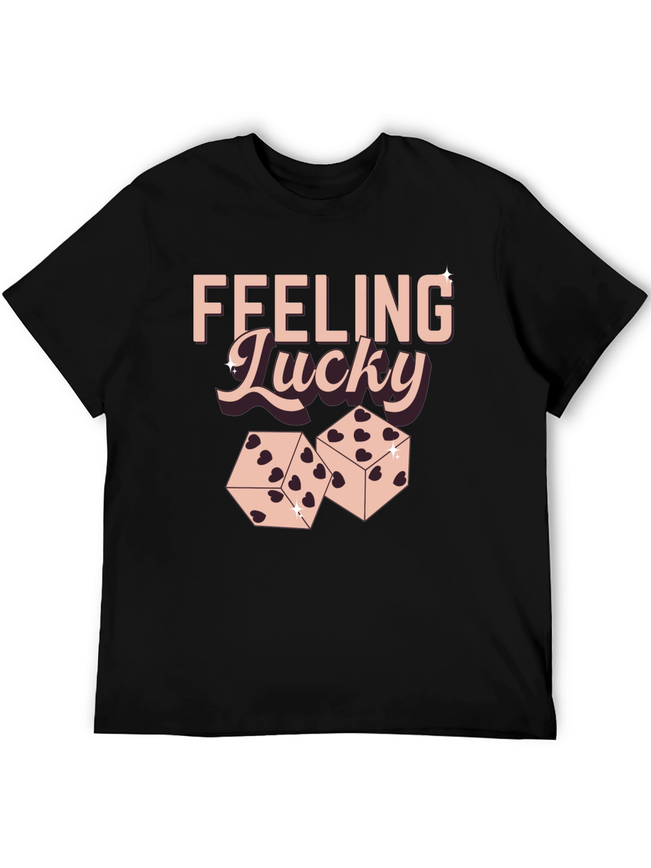 Feeling Lucky Dice Graphic T-Shirt