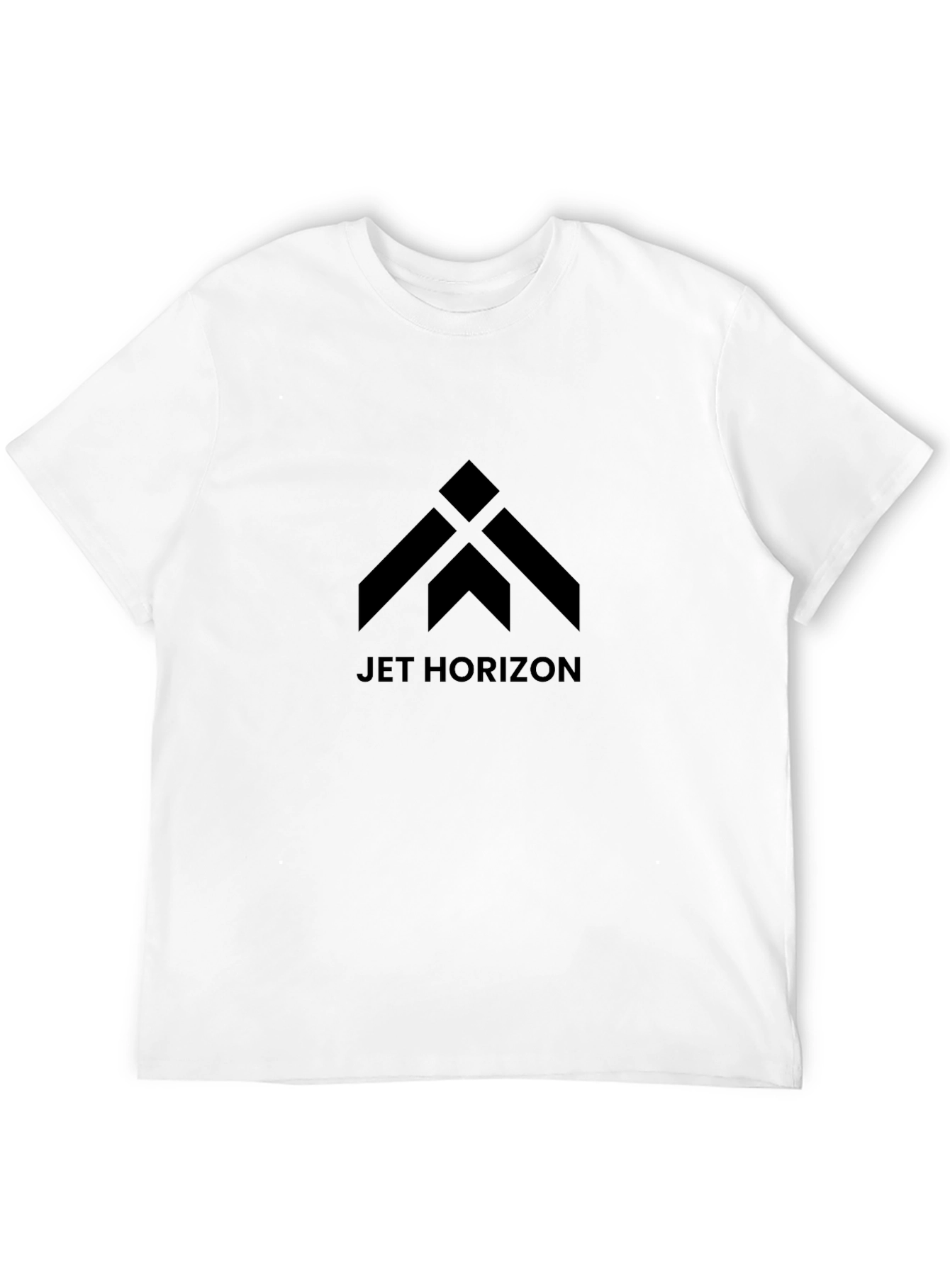 Jet Horizon Graphic Tee - Modern Black T-Shirt