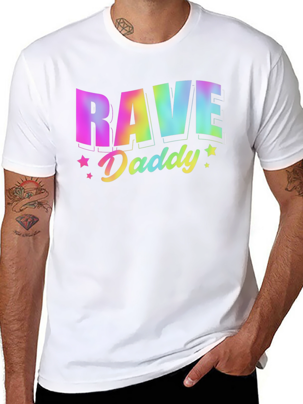 Rave Daddy Graphic Tee - Music Festival Shirt