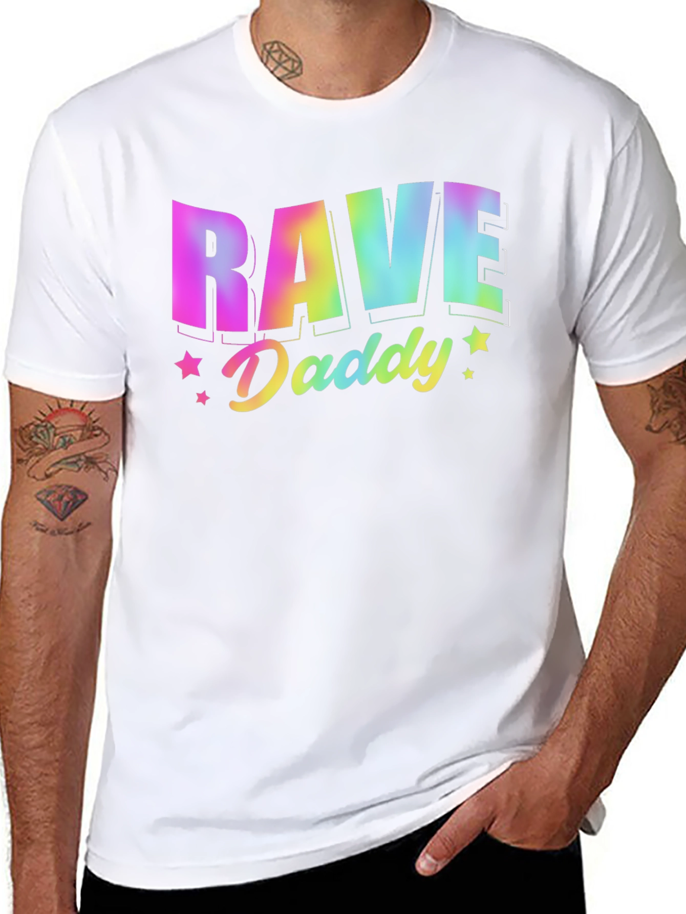 Rave Daddy Graphic Tee - Music Festival Shirt