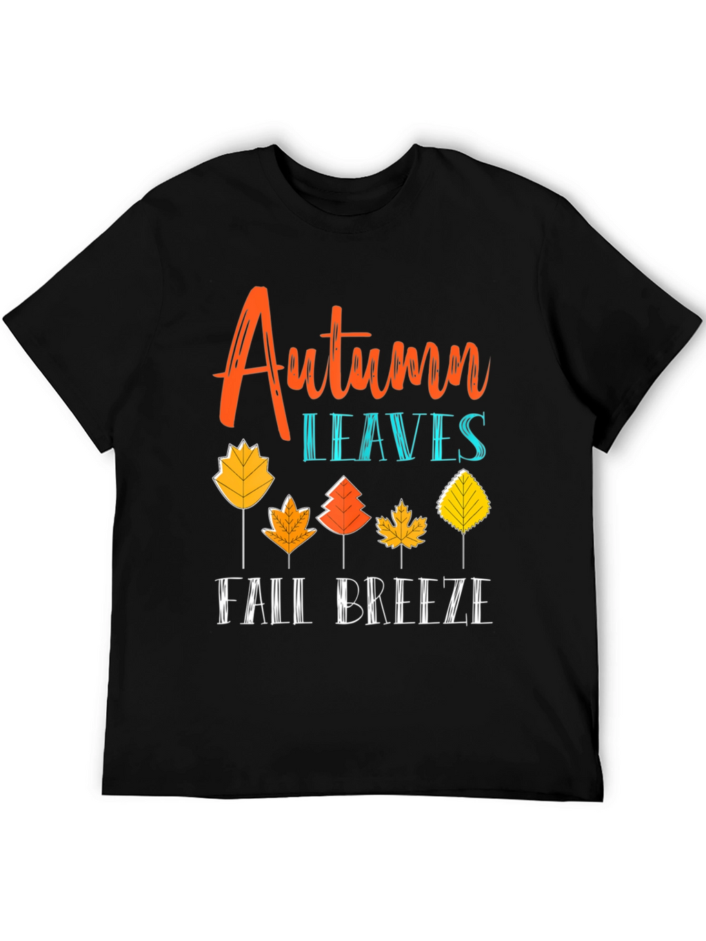 Autumn Leaves Fall Breeze Graphic Tee