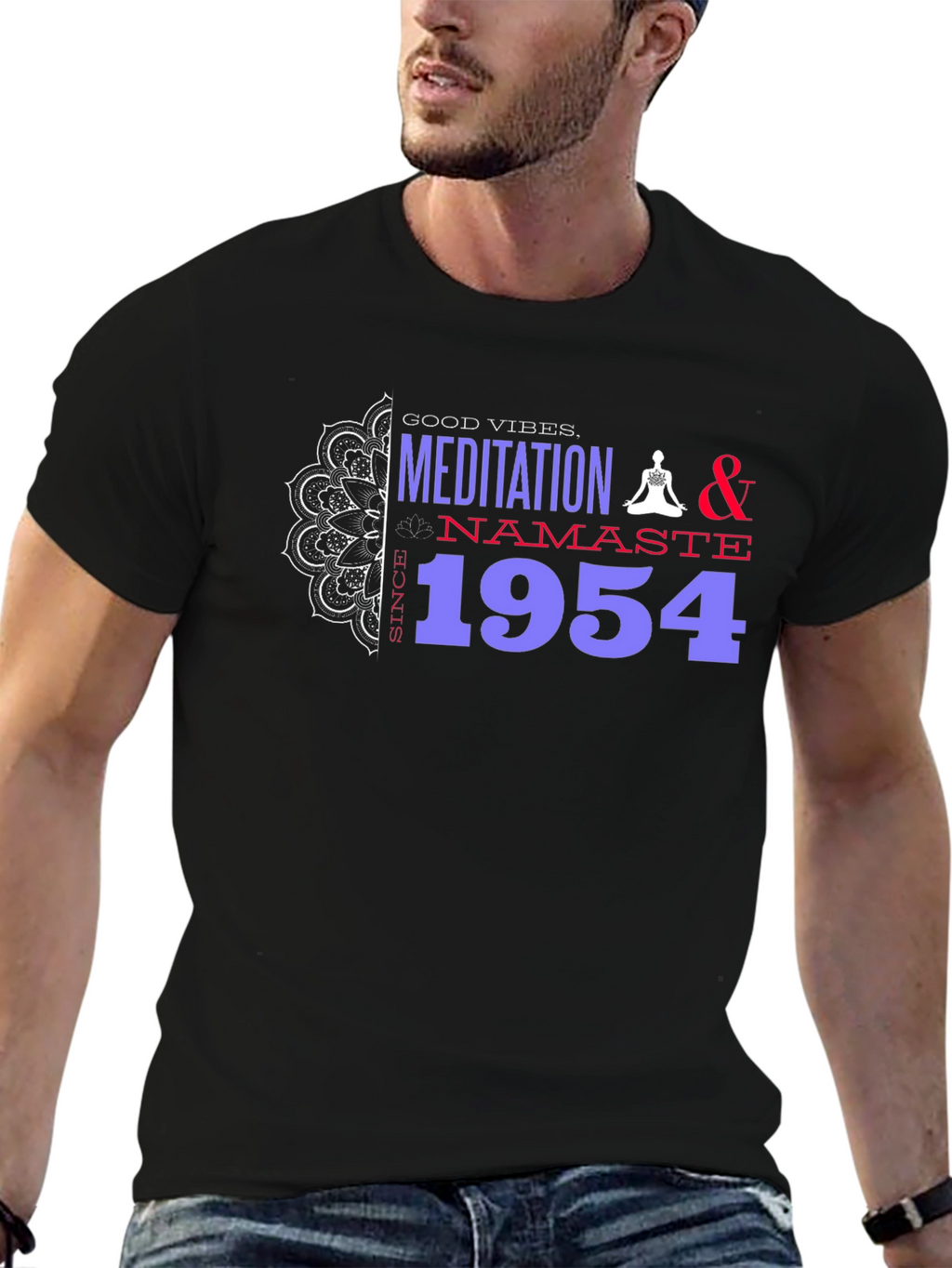 Meditation & Namaste Since 1954 Graphic T-Shirt