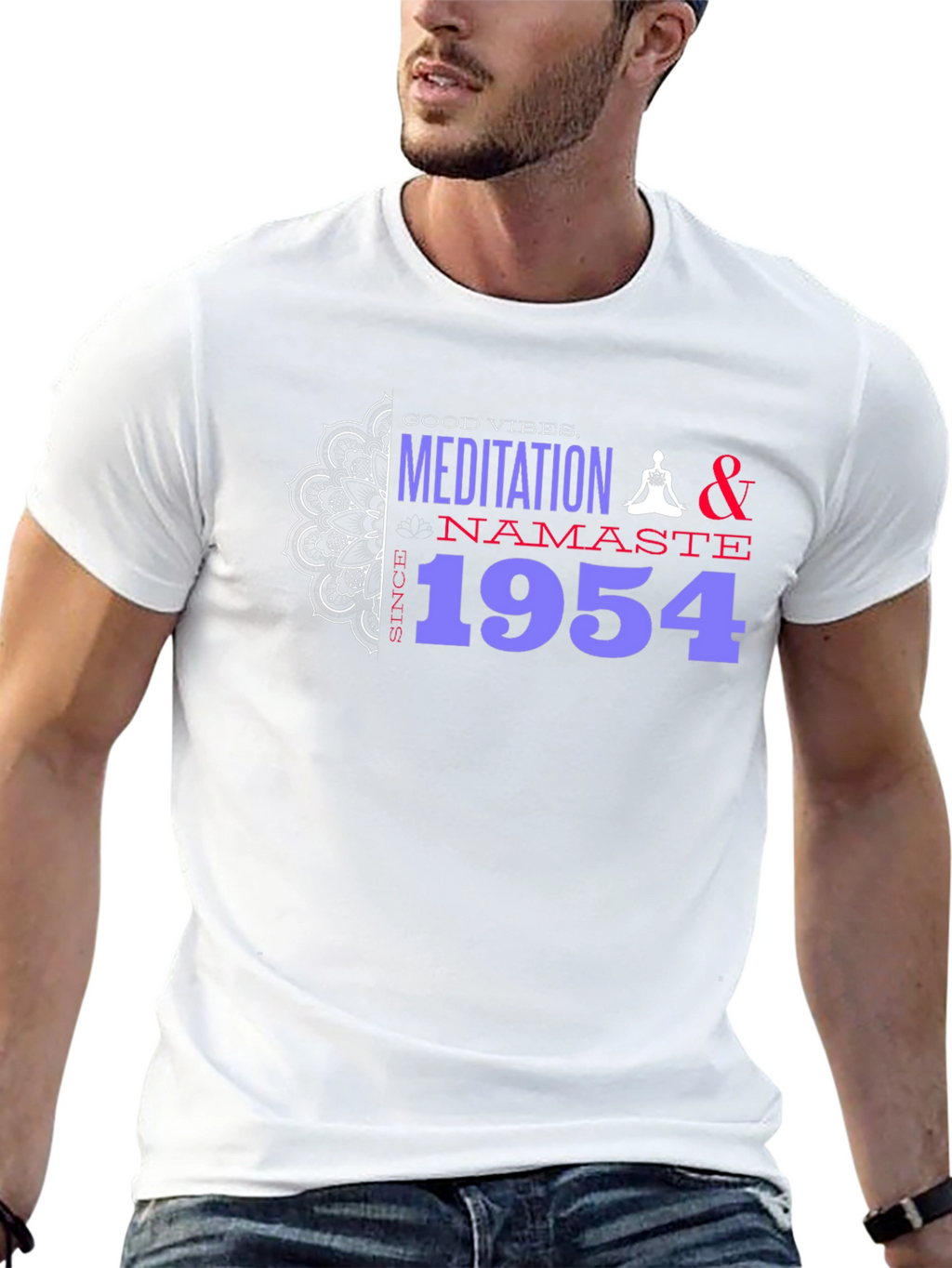 Meditation & Namaste Since 1954 Graphic T-Shirt