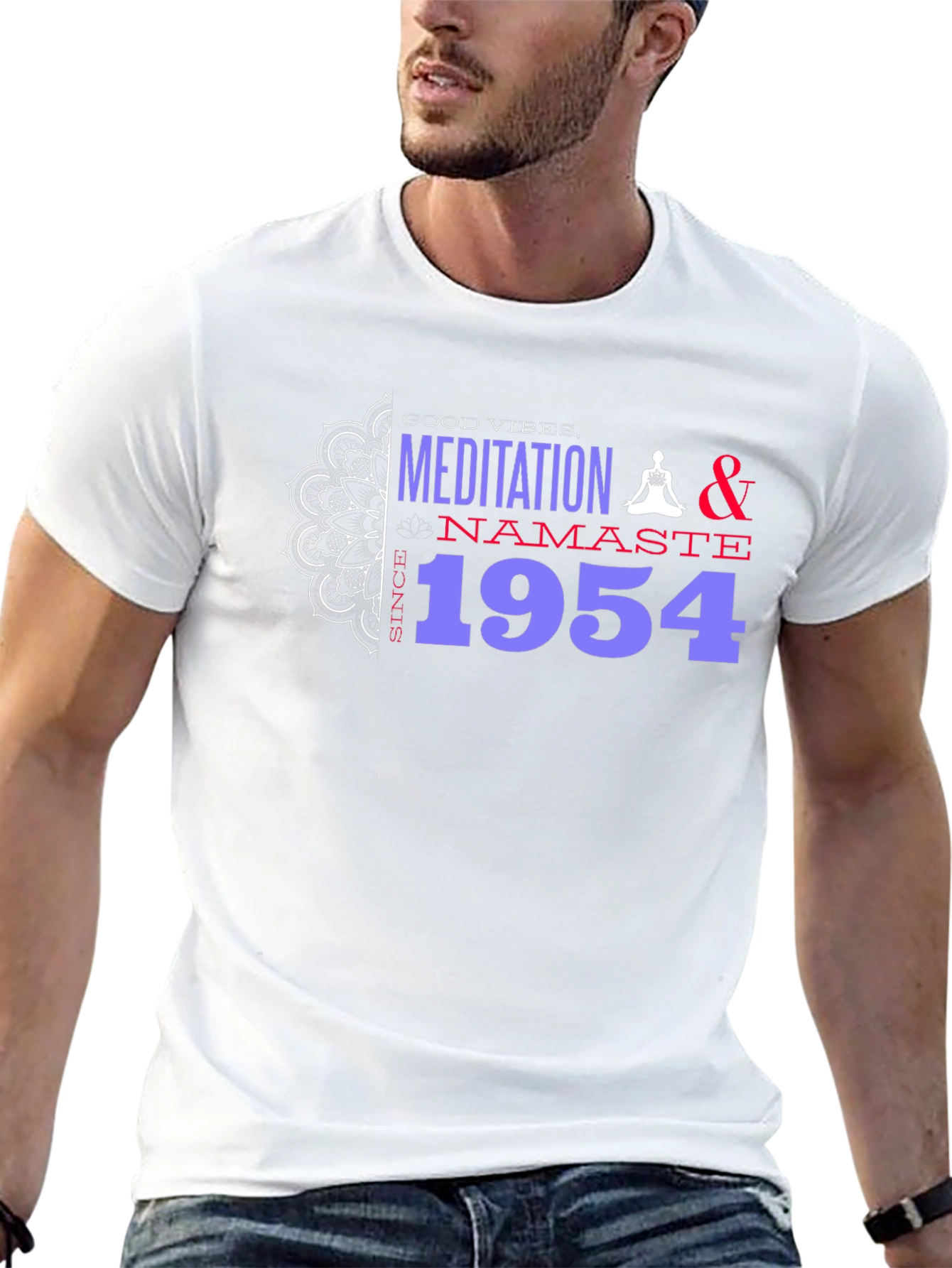 Meditation & Namaste Since 1954 Graphic T-Shirt