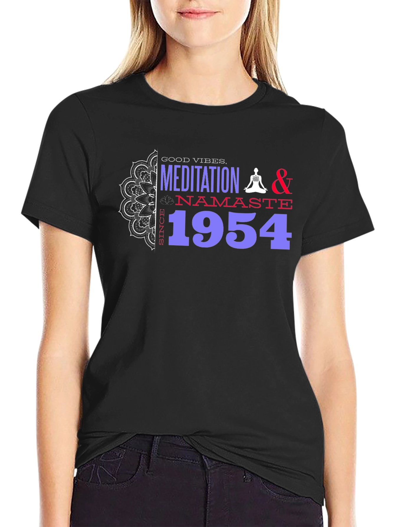 Meditation & Namaste Since 1954 Graphic T-Shirt