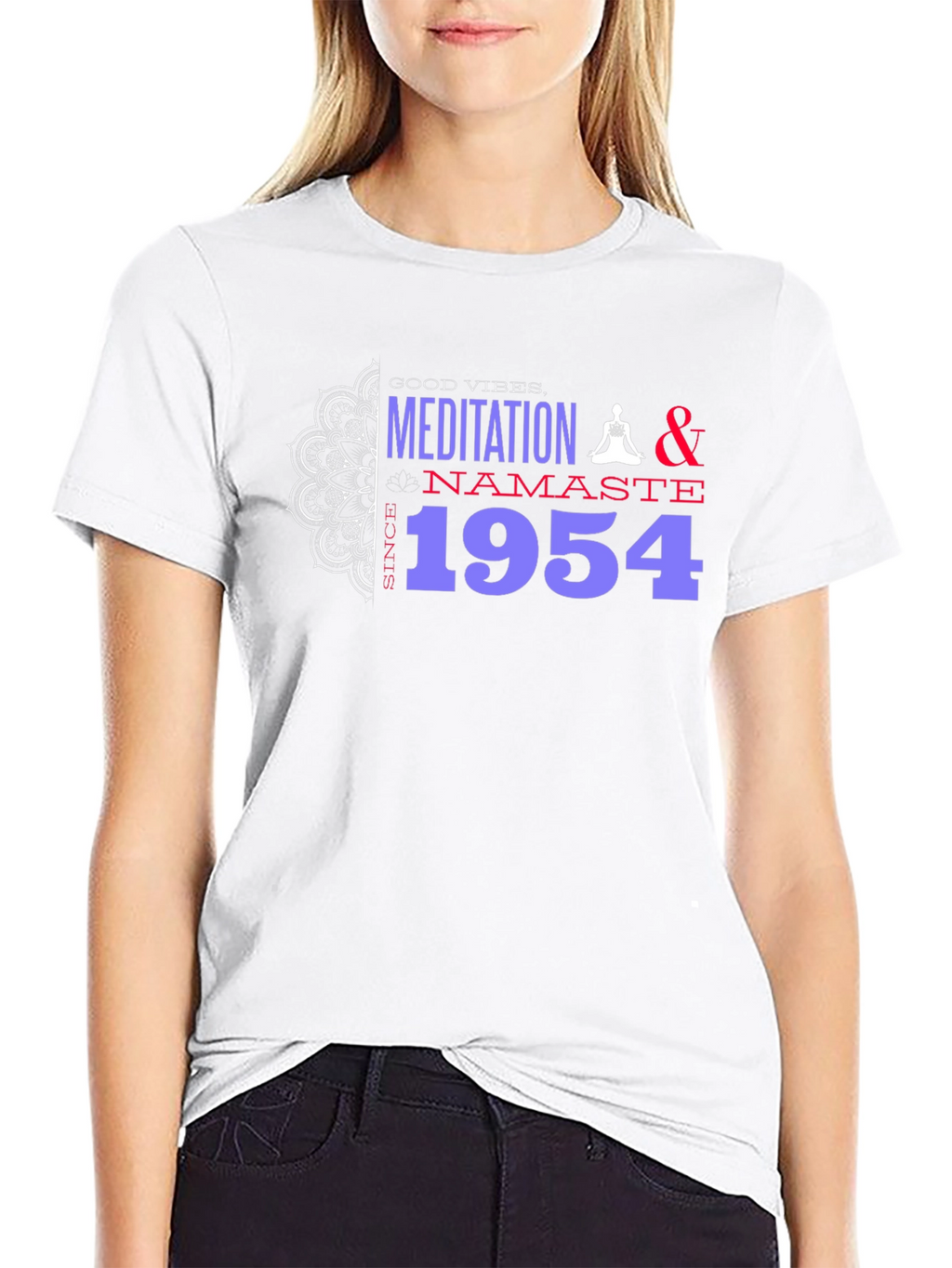 Meditation & Namaste Since 1954 Graphic T-Shirt