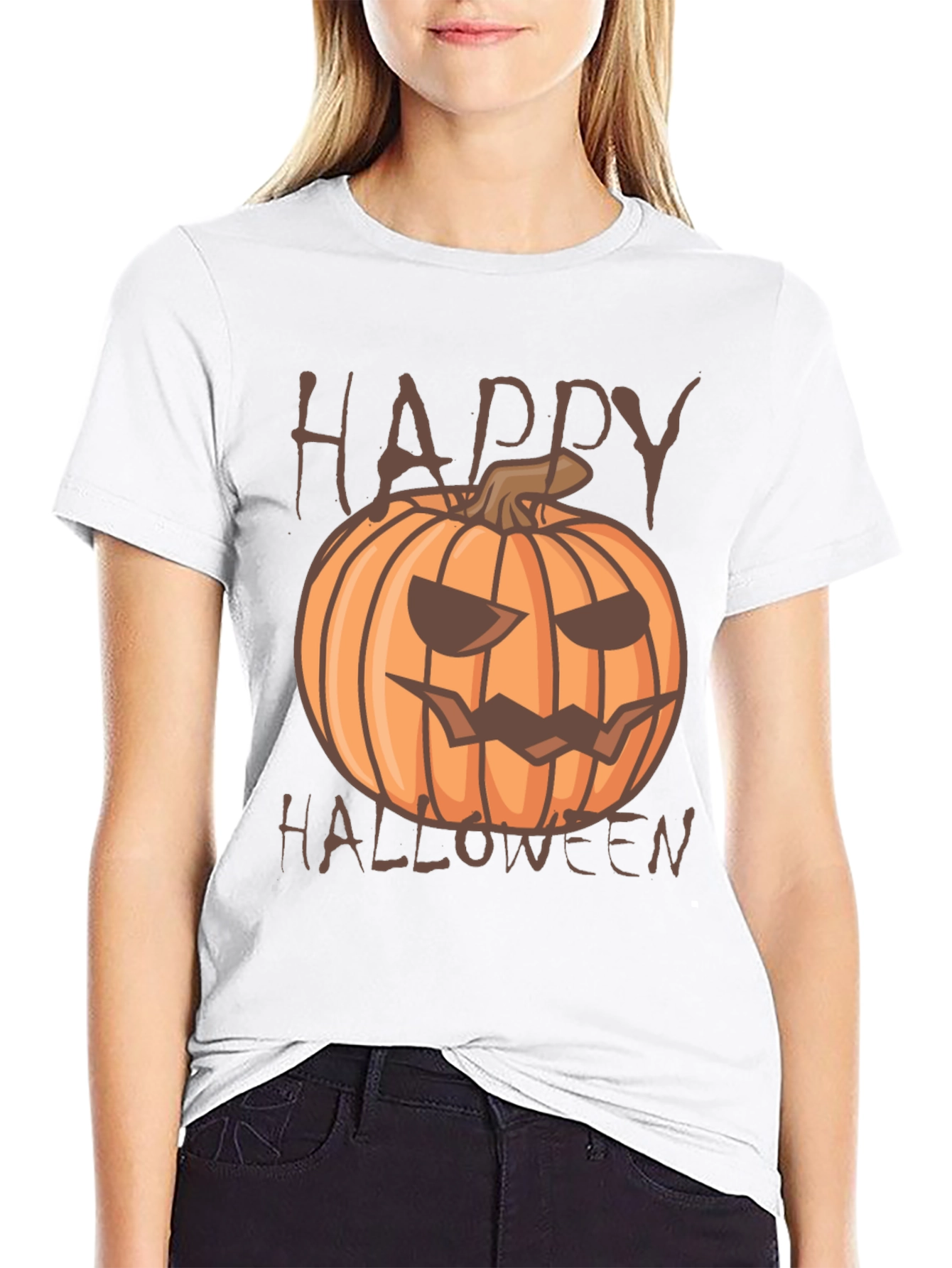 Happy Halloween Pumpkin Graphic Tee