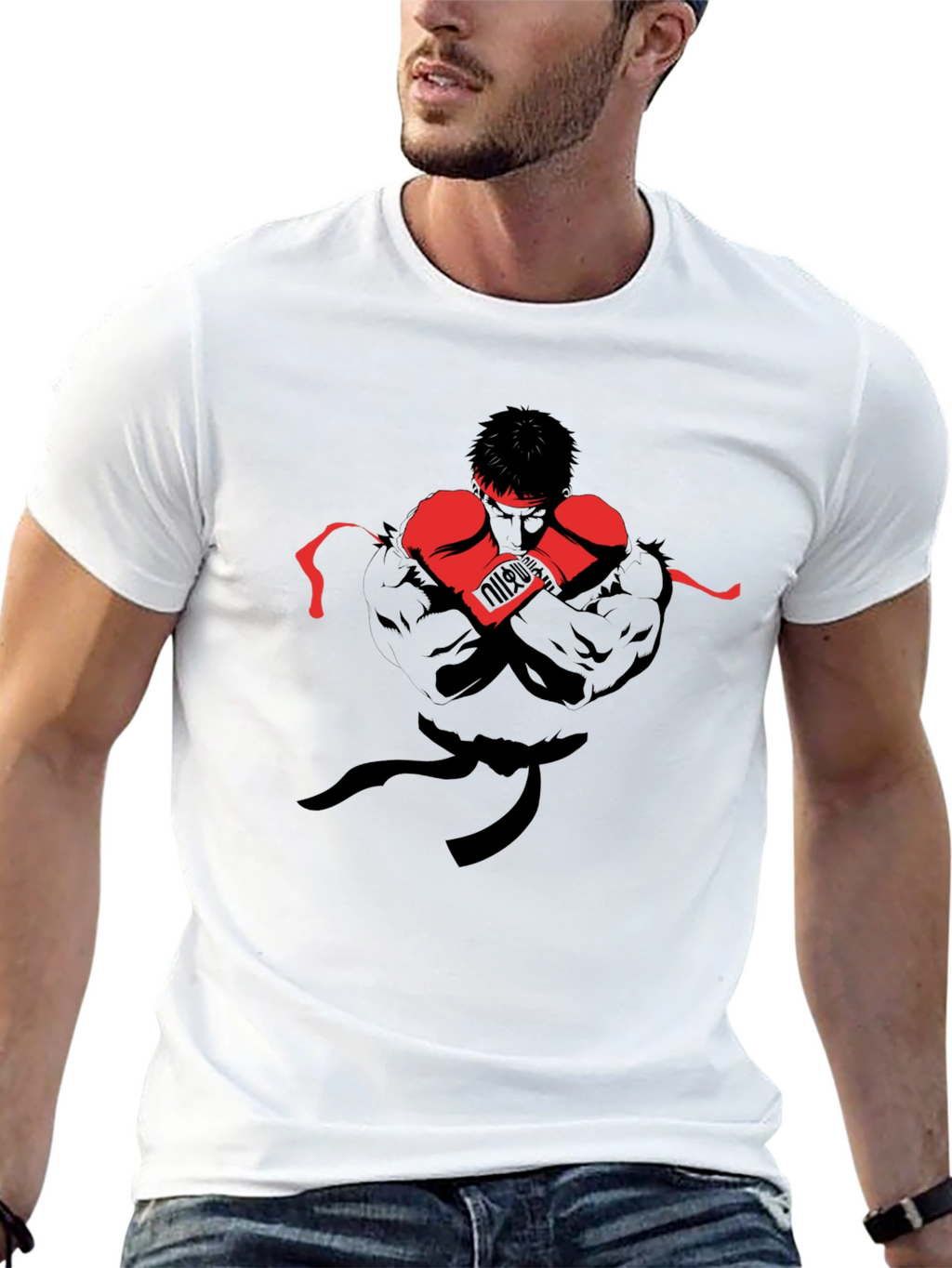 Ryu Street Fighter Black T-Shirt
