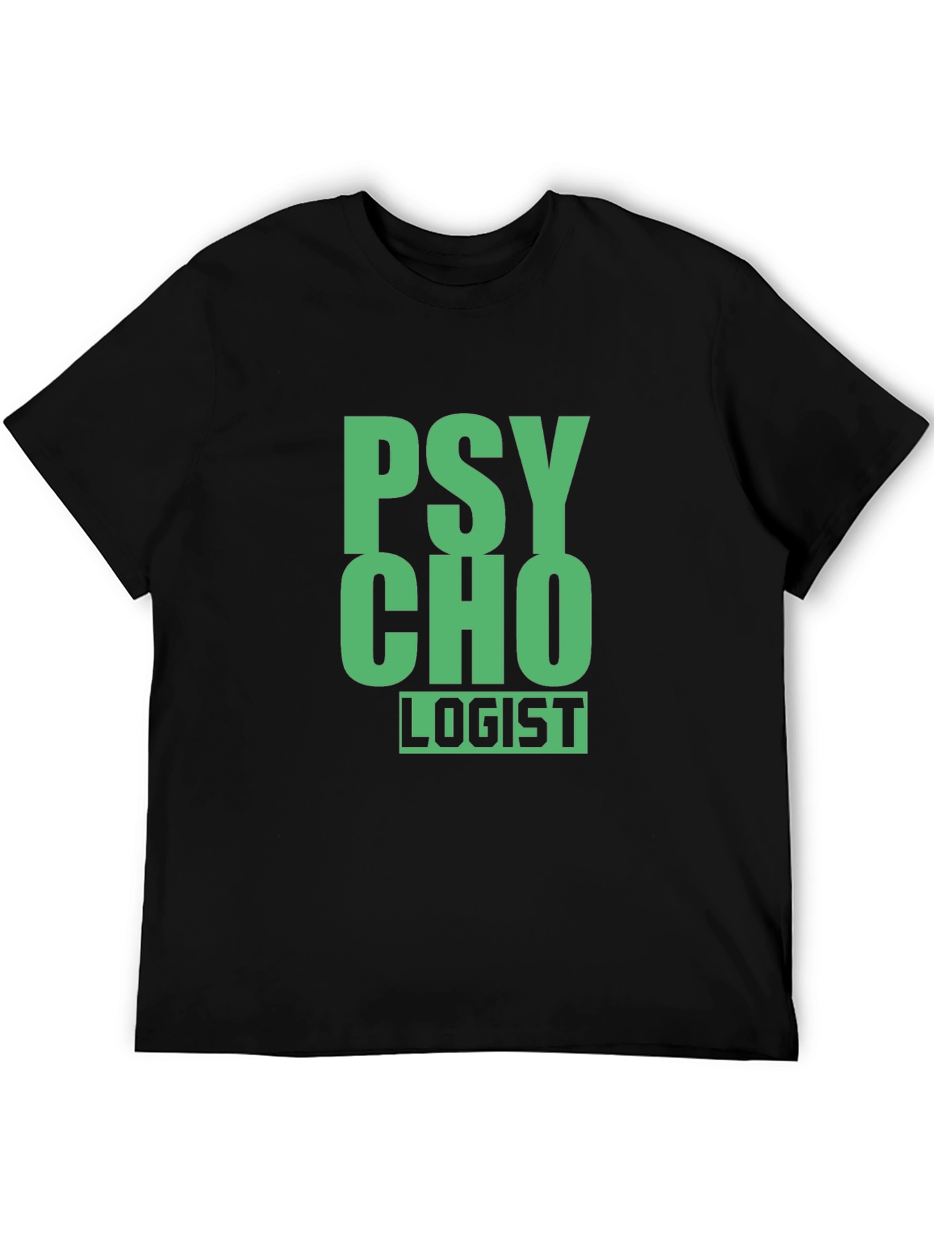 Psycho-Logist Graphic Tee - Black Cotton Blend