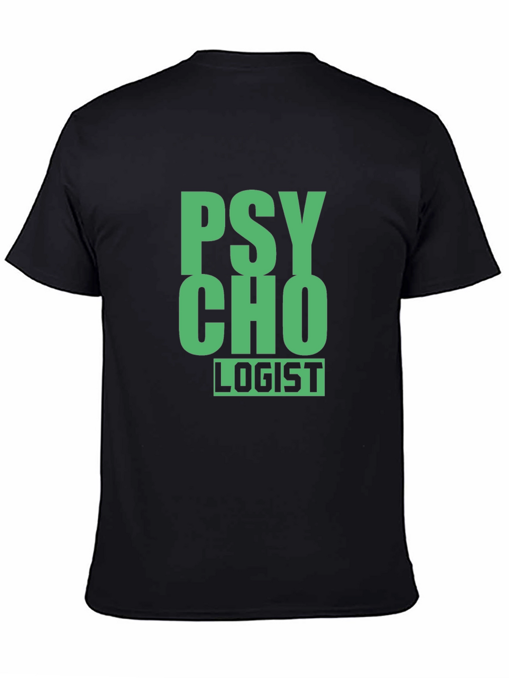 Psycho-Logist Graphic Tee - Black Cotton Blend