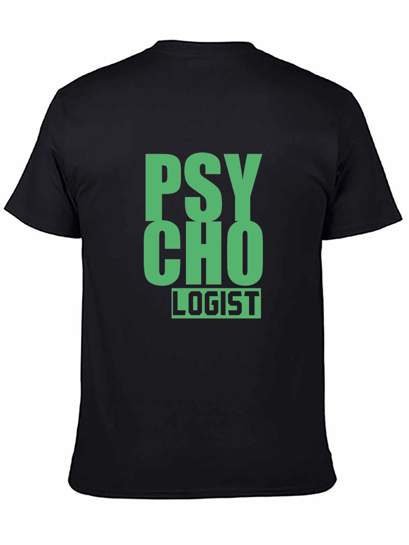 Psycho-Logist Graphic Tee - Black Cotton Blend