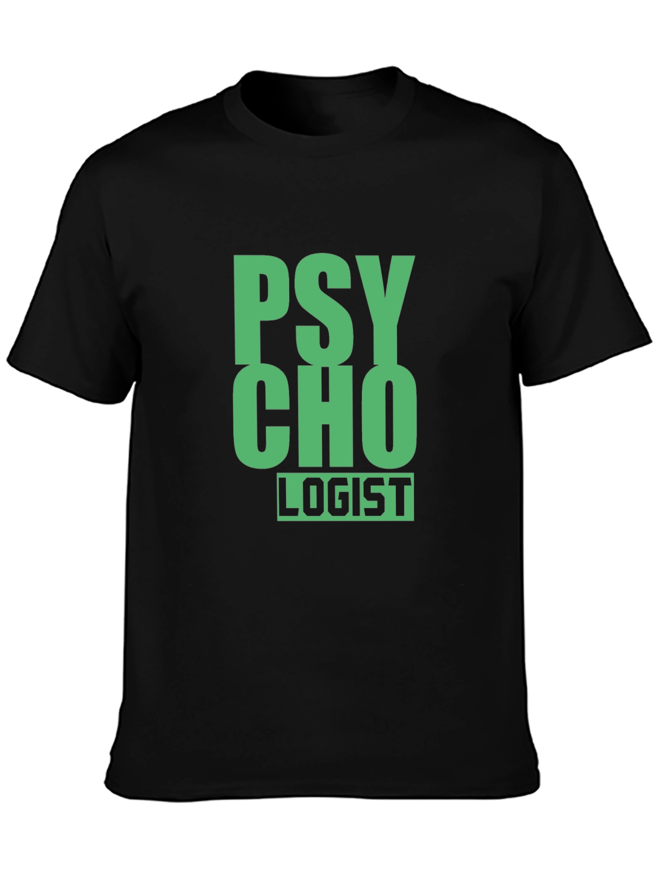 Psycho-Logist Graphic Tee - Black Cotton Blend