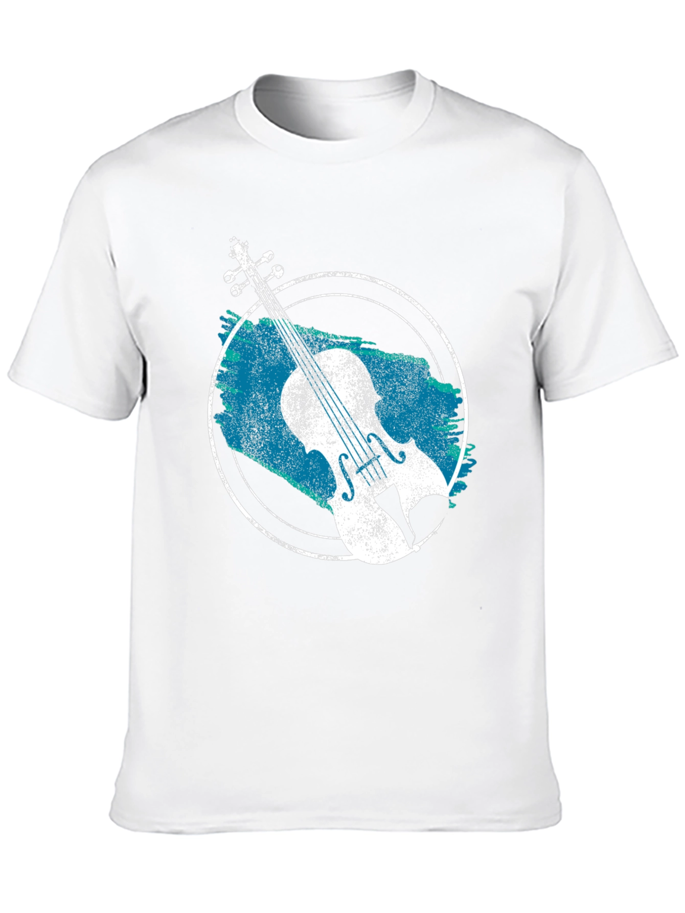 Violin Graphic T-Shirt - Black