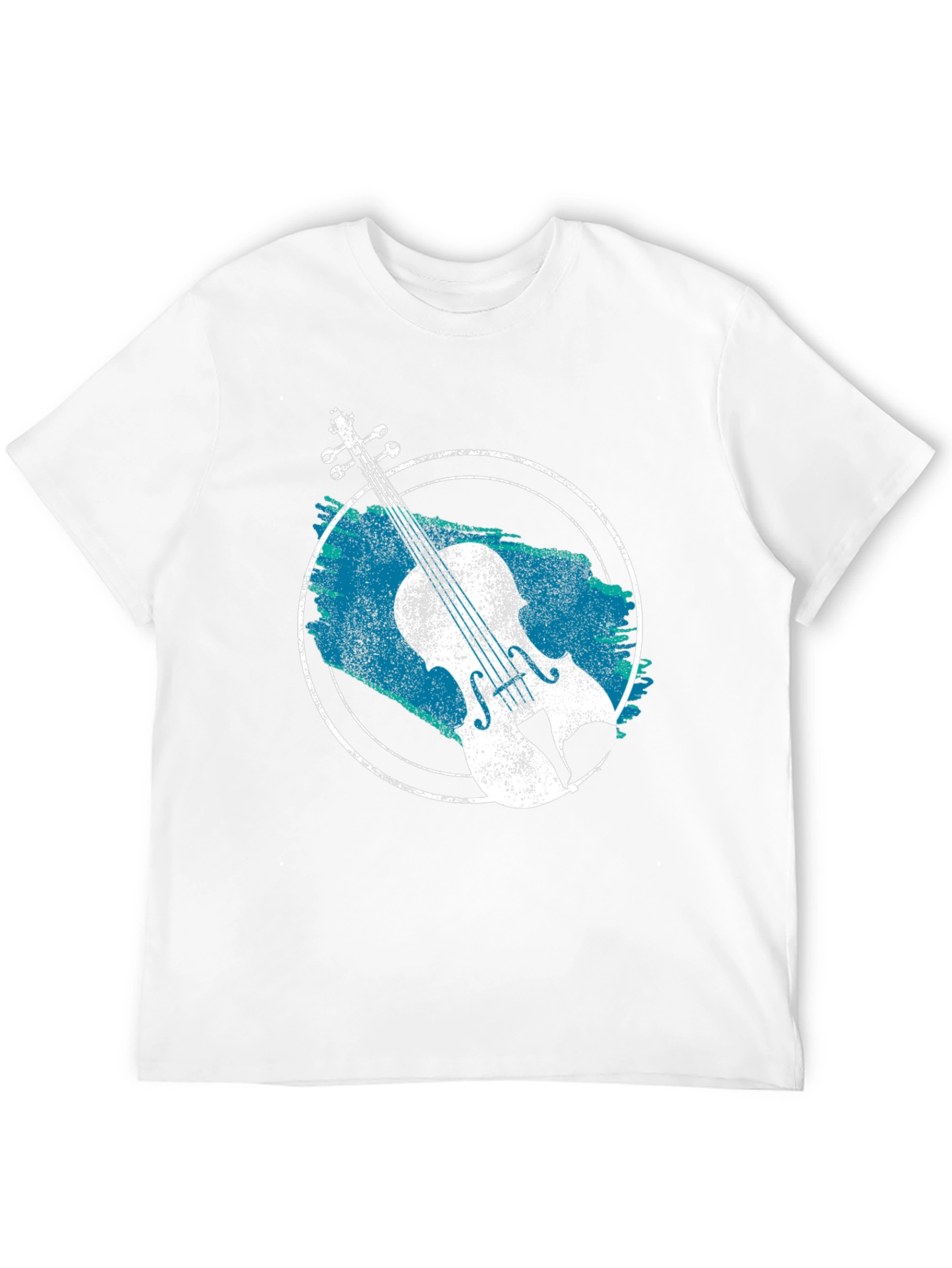 Violin Graphic T-Shirt - Black