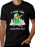 Jealous Elf Dabbing Christmas T-Shirt